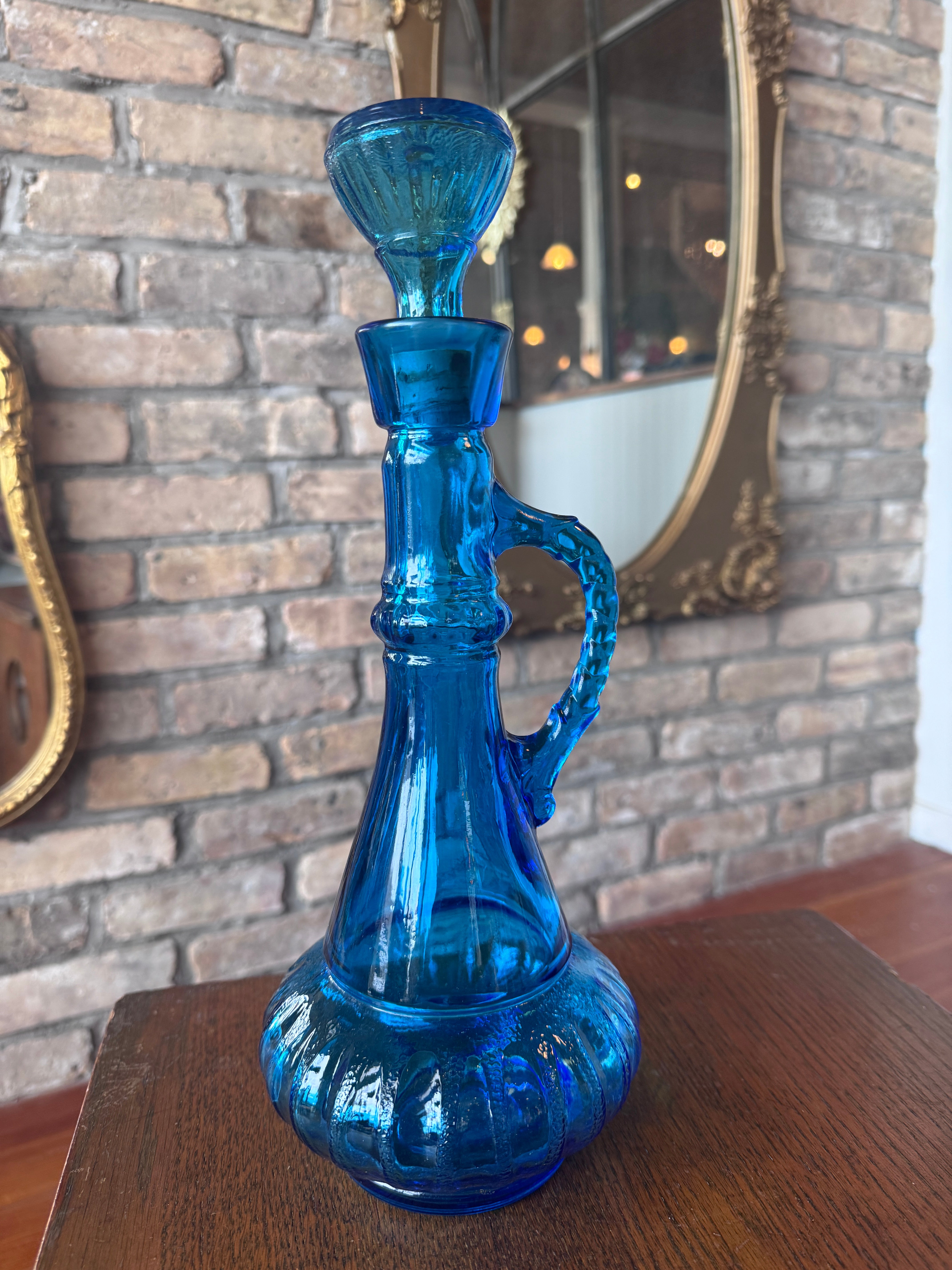 1973 Jim Beam "Dream of Genie" Blue Decanter
