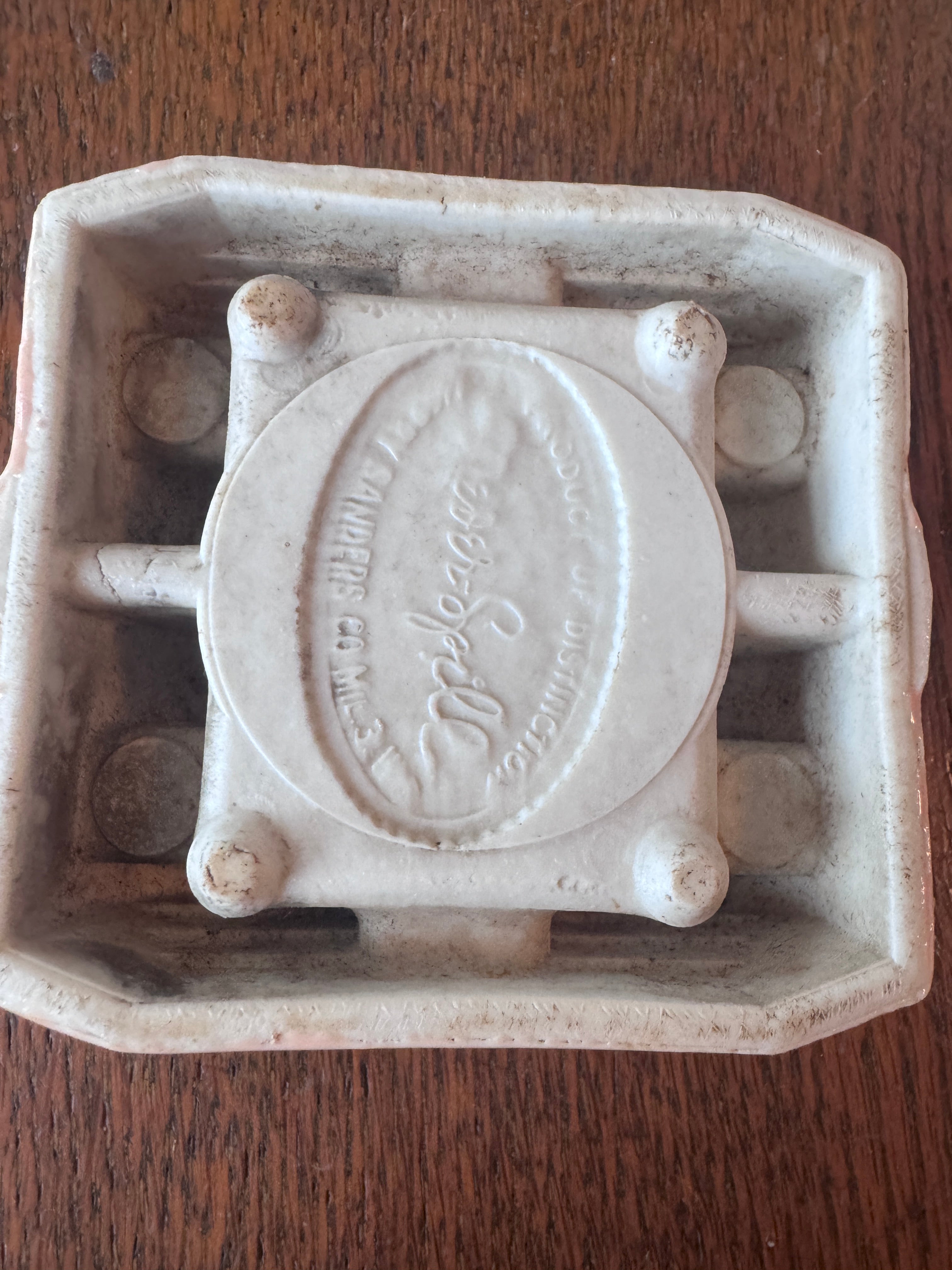 1950s "Never Spill" Ceramic Ashtray