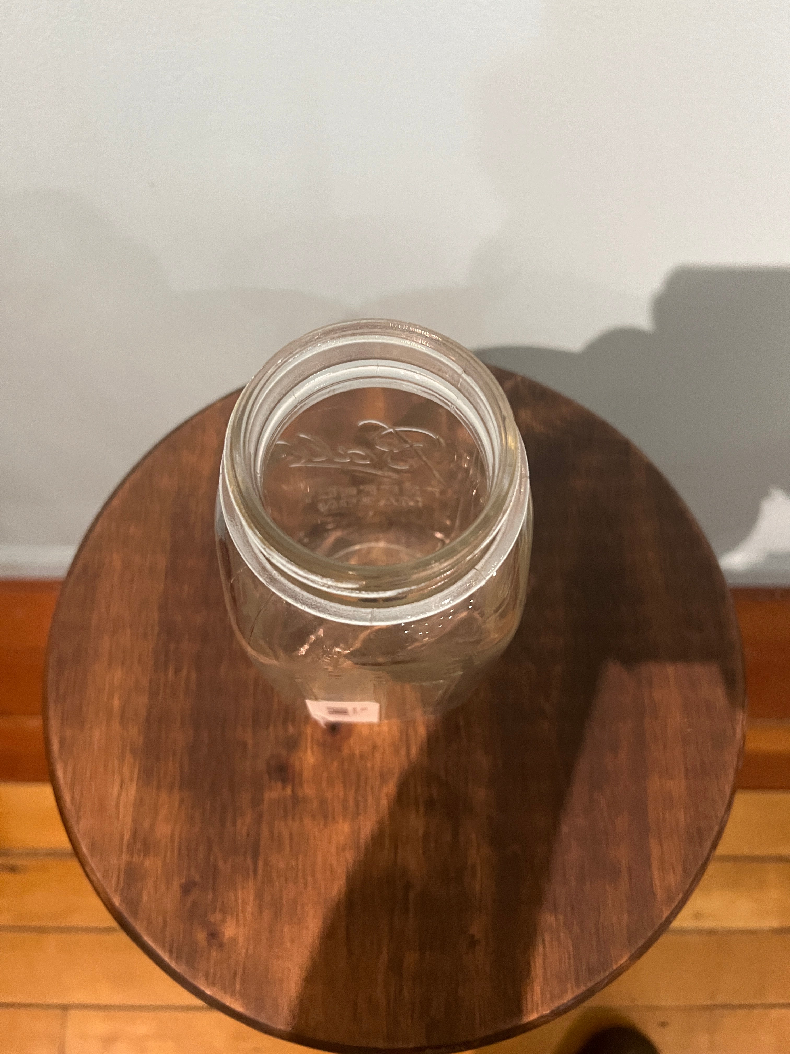 Large antique Ball glass jar
