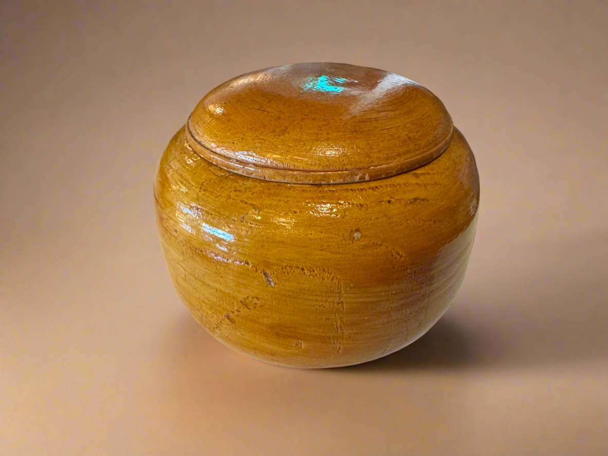 Hand Turned Oregon Myrtle Wood Jar