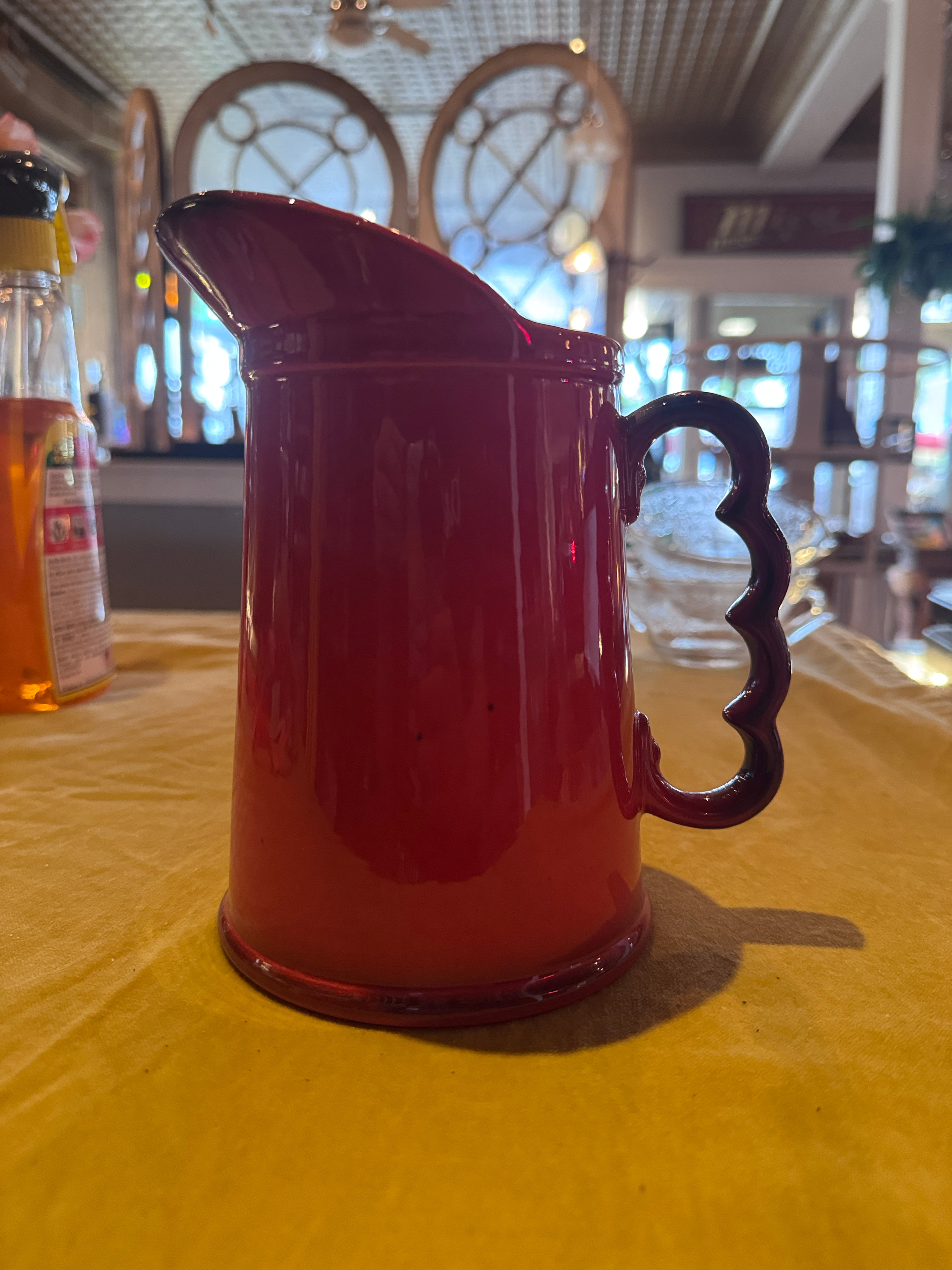 Vintage Metlox Pottery Poppy Trail Red Rooster Pitcher
