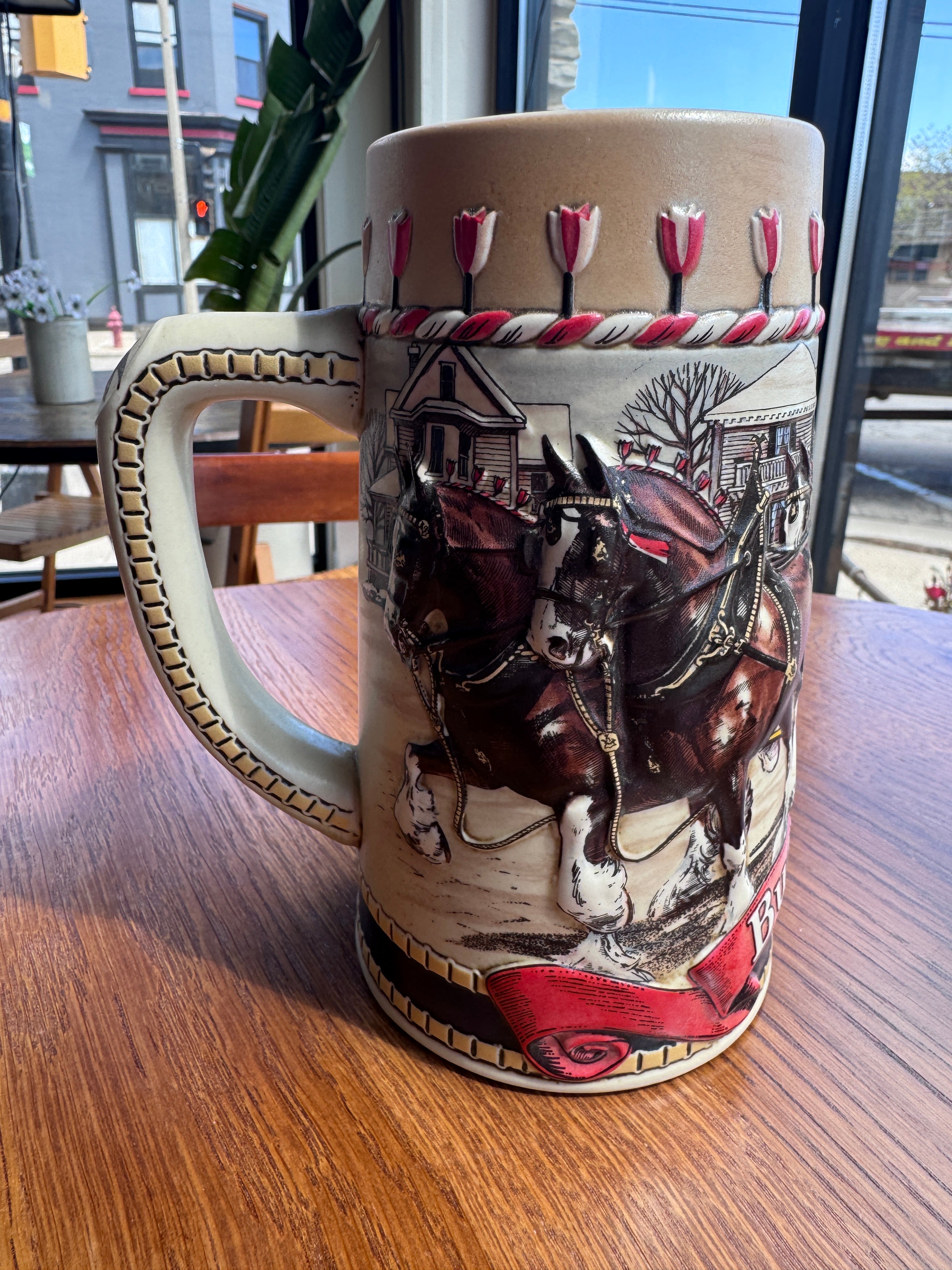 1986 Budweiser Holiday Stein