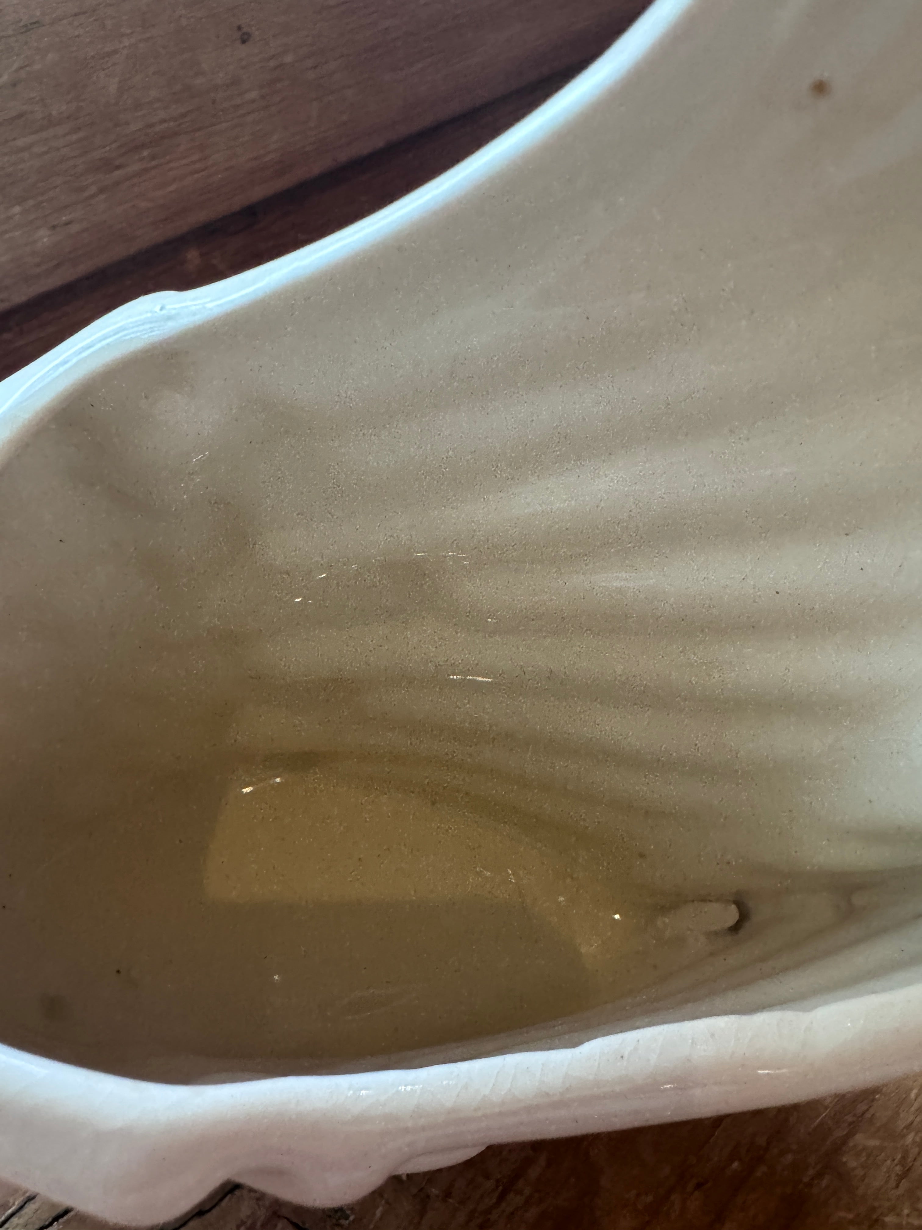 Haeger White Ceramic Swan