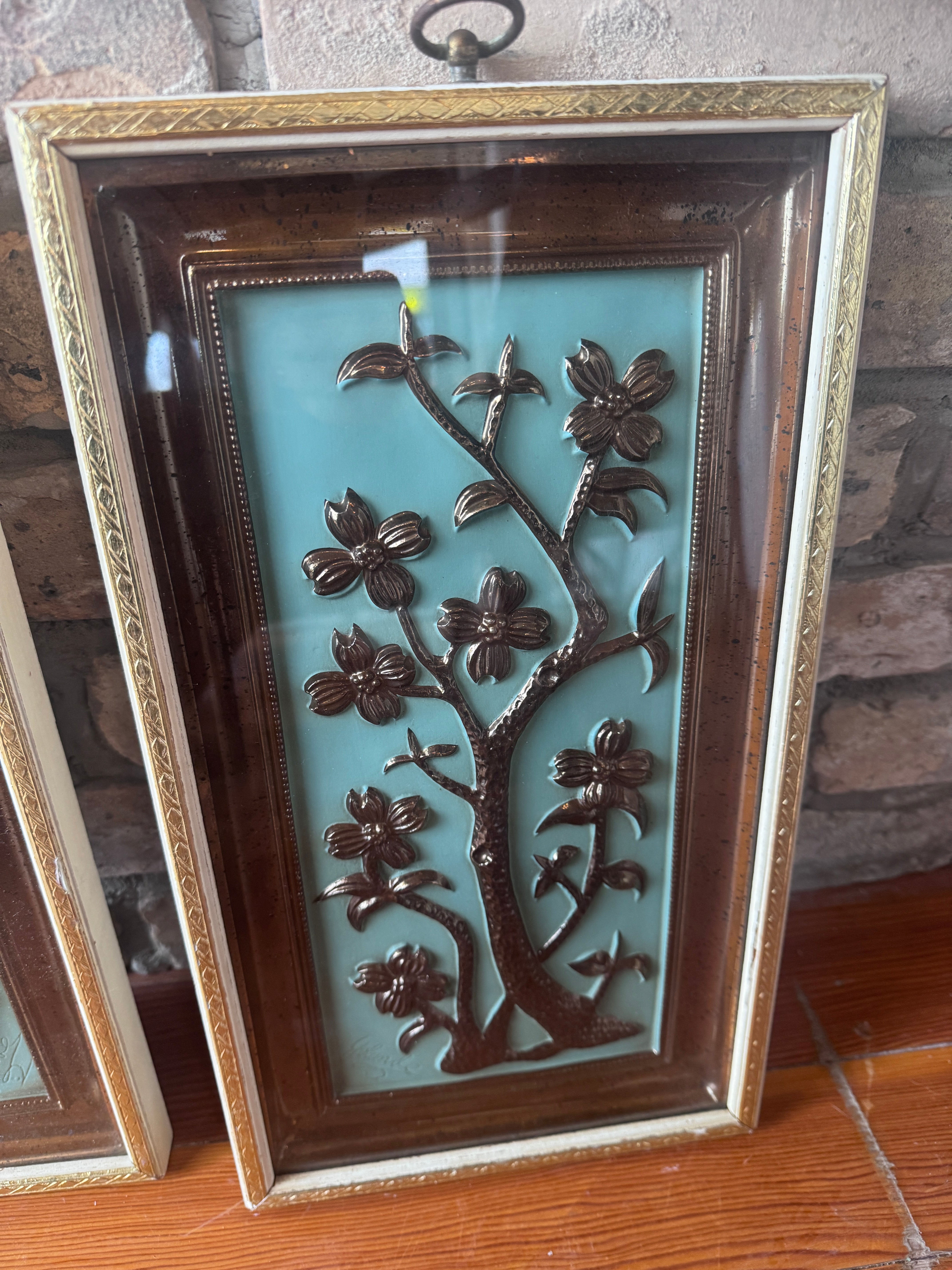 Set of 2:MCM Four Seasons Metalcraft Wall Decor