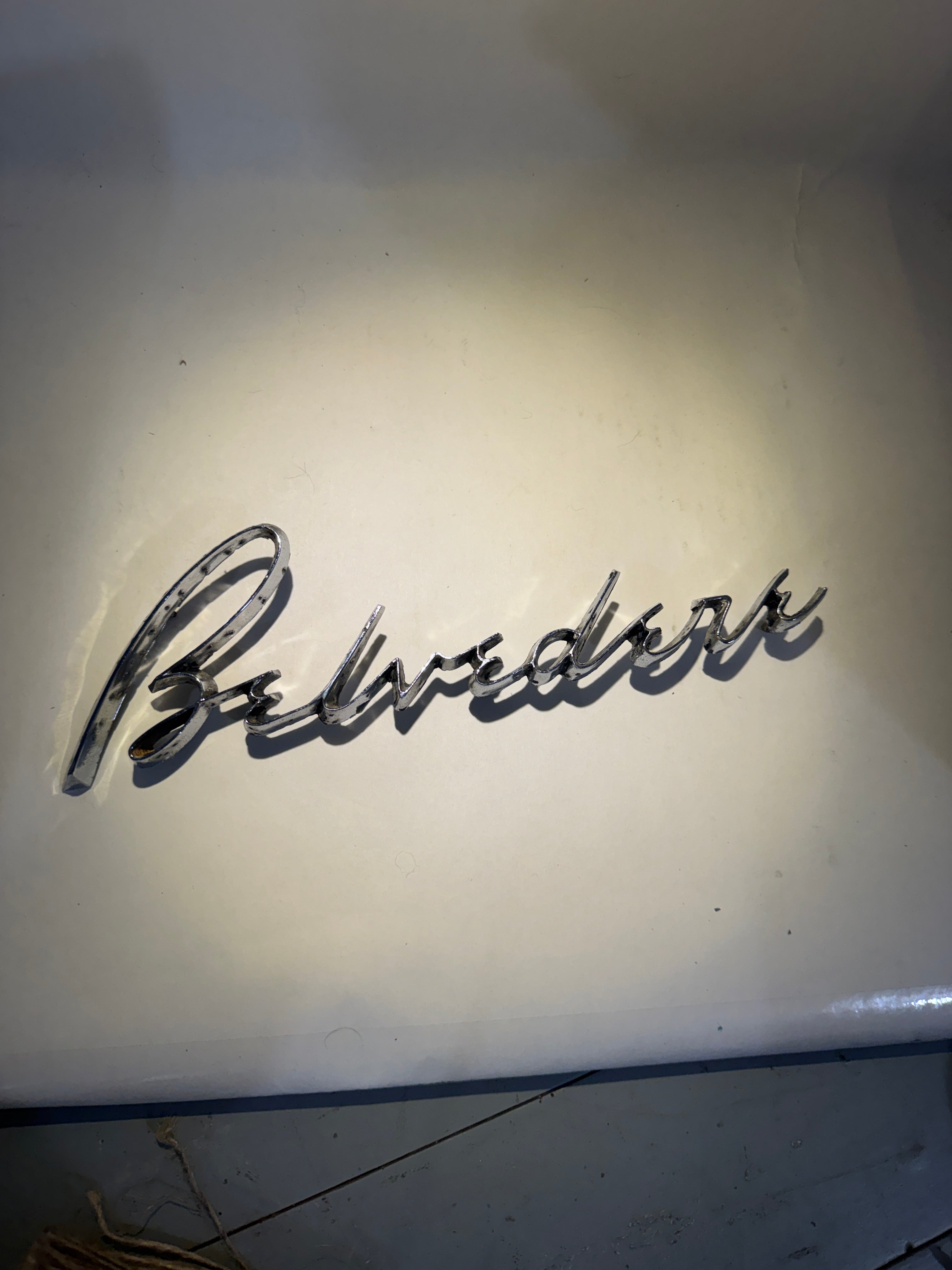 1950s Plymouth Belvedere Emblem