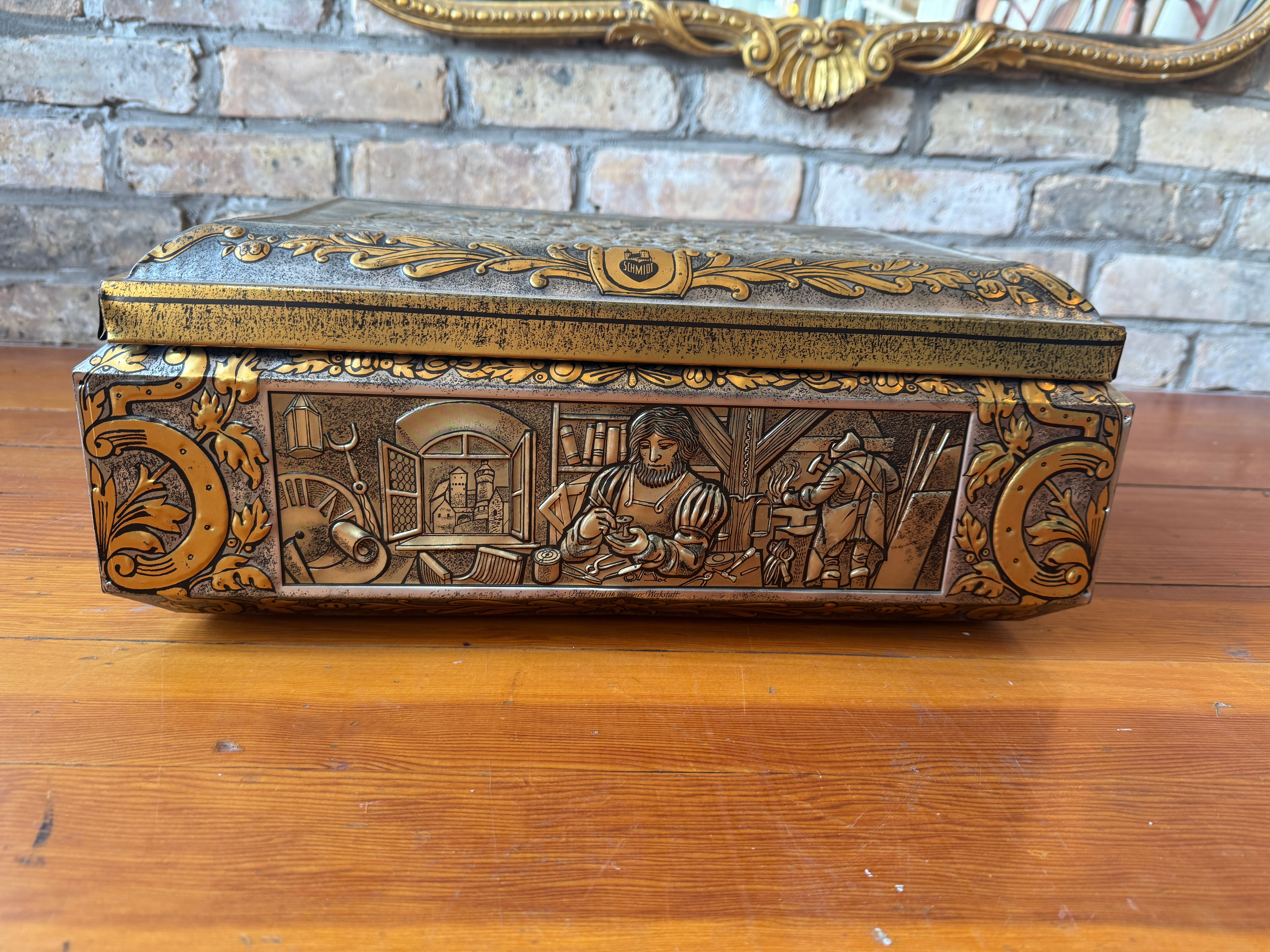 E. Otto Schmidt Tin Biscuit Tin Box