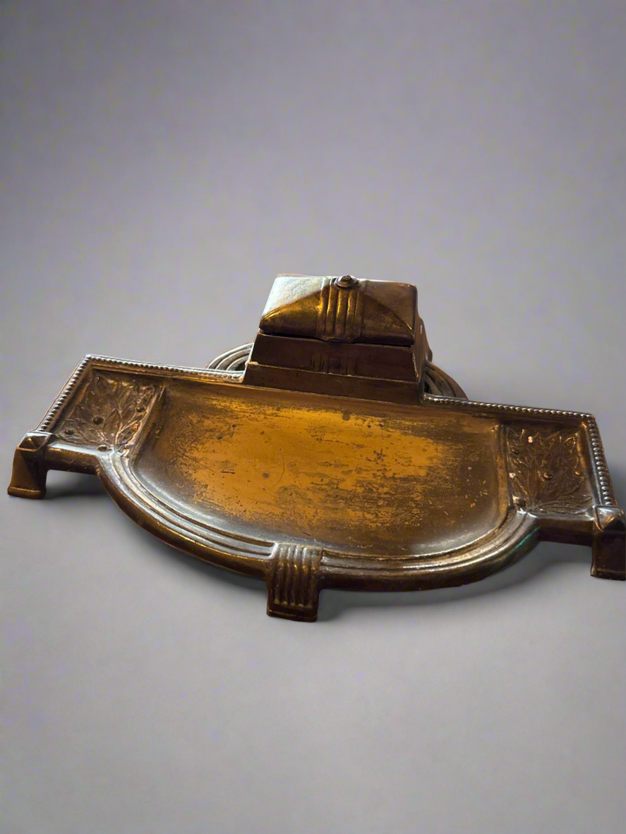 Brass Inkwell