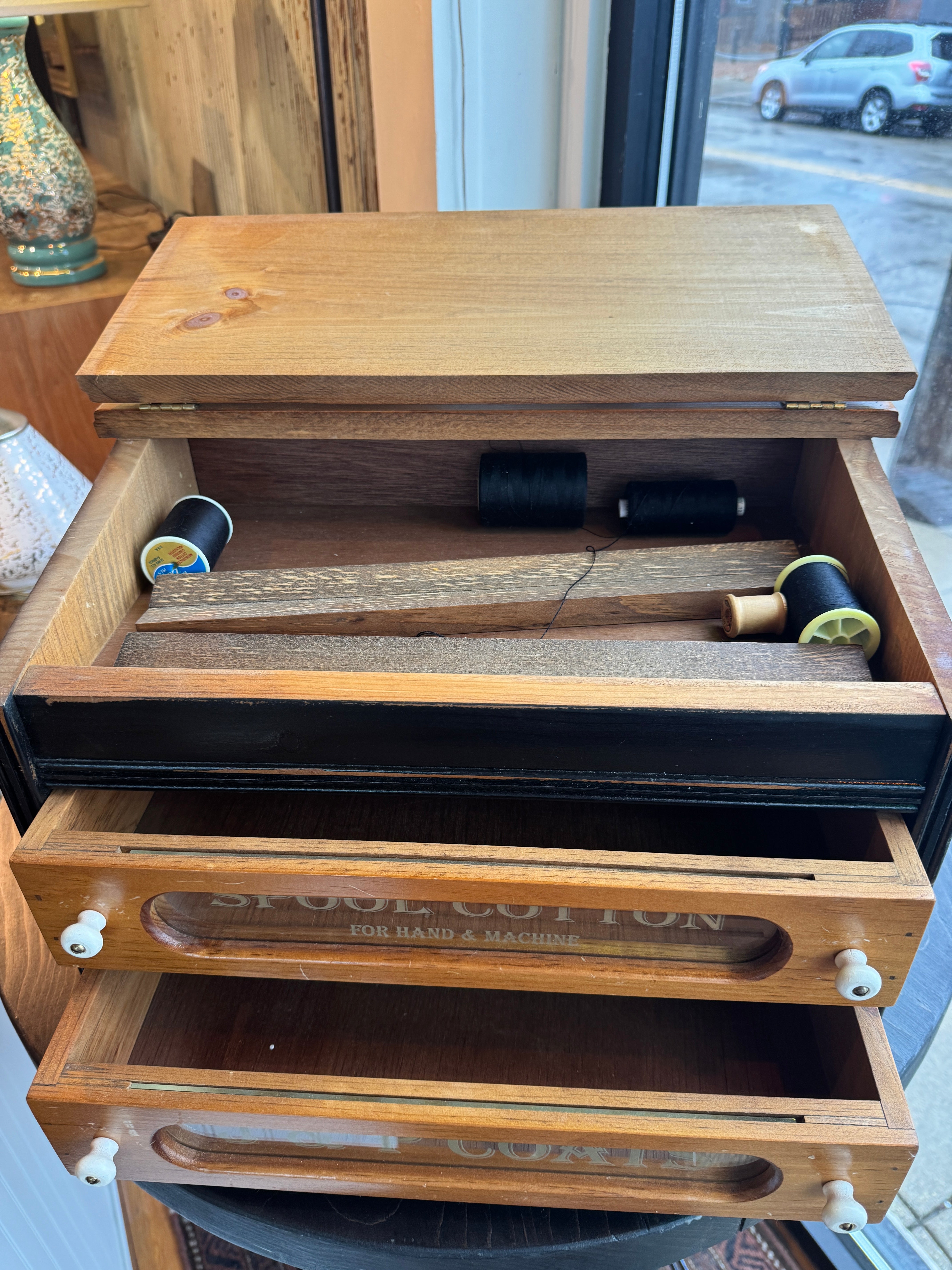 J&P Coats Sewing Cabinet