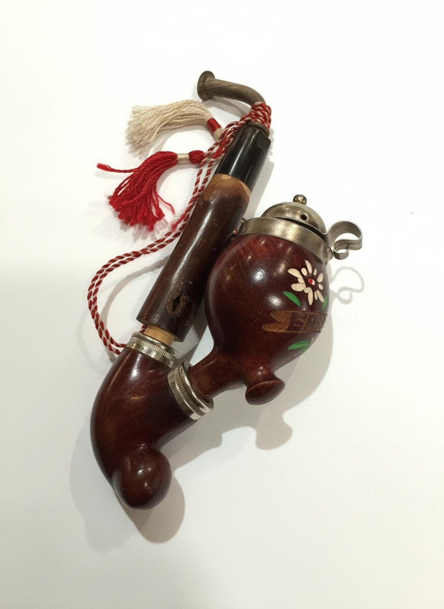 Vintage Black Forest Smoking Pipe