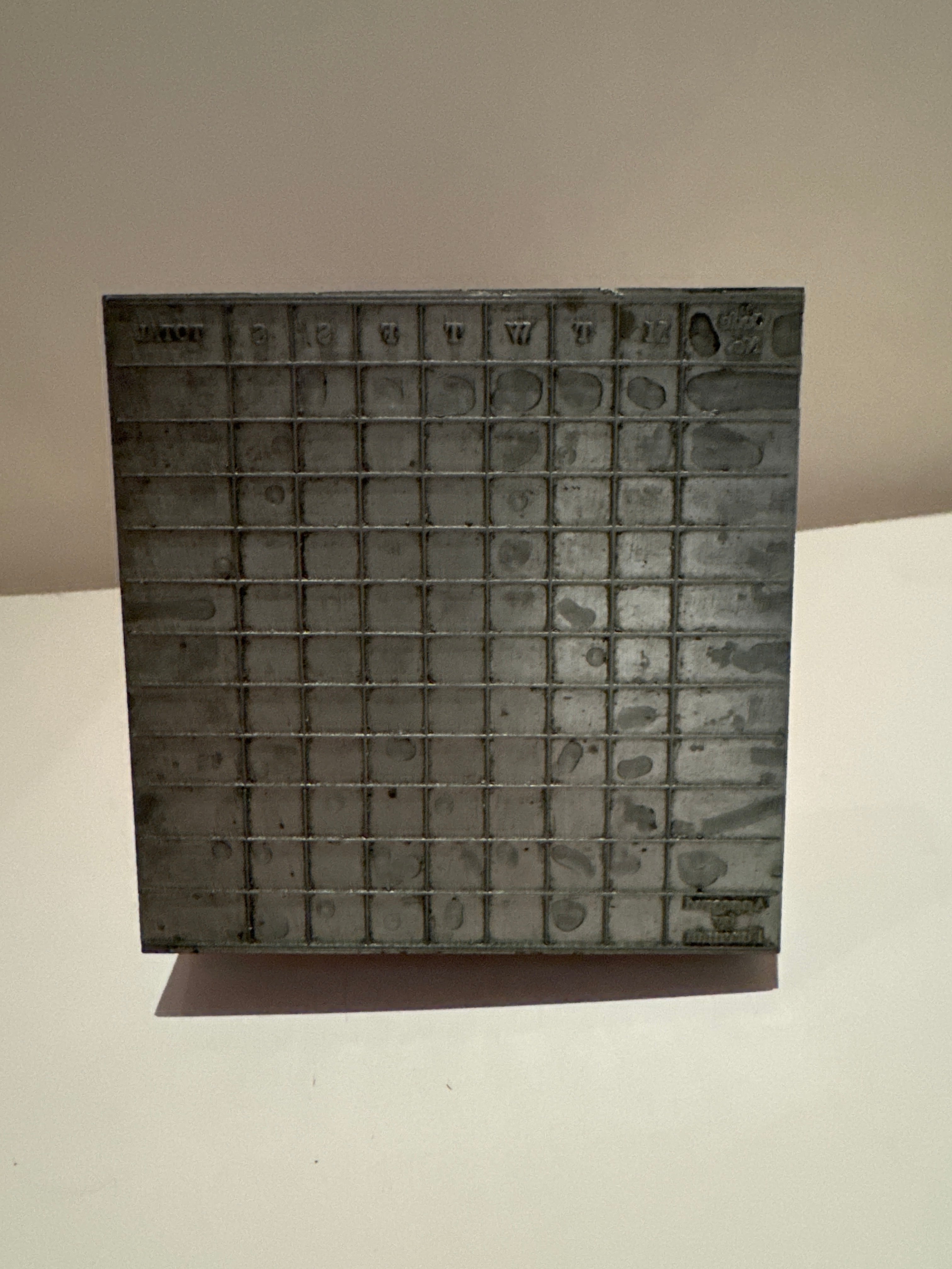 Mid-Century Letter Press Calendar
