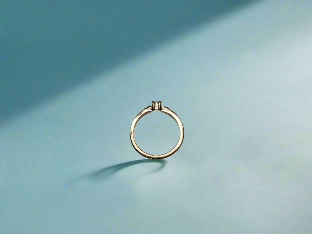 3 Stone Rhinestone Ring