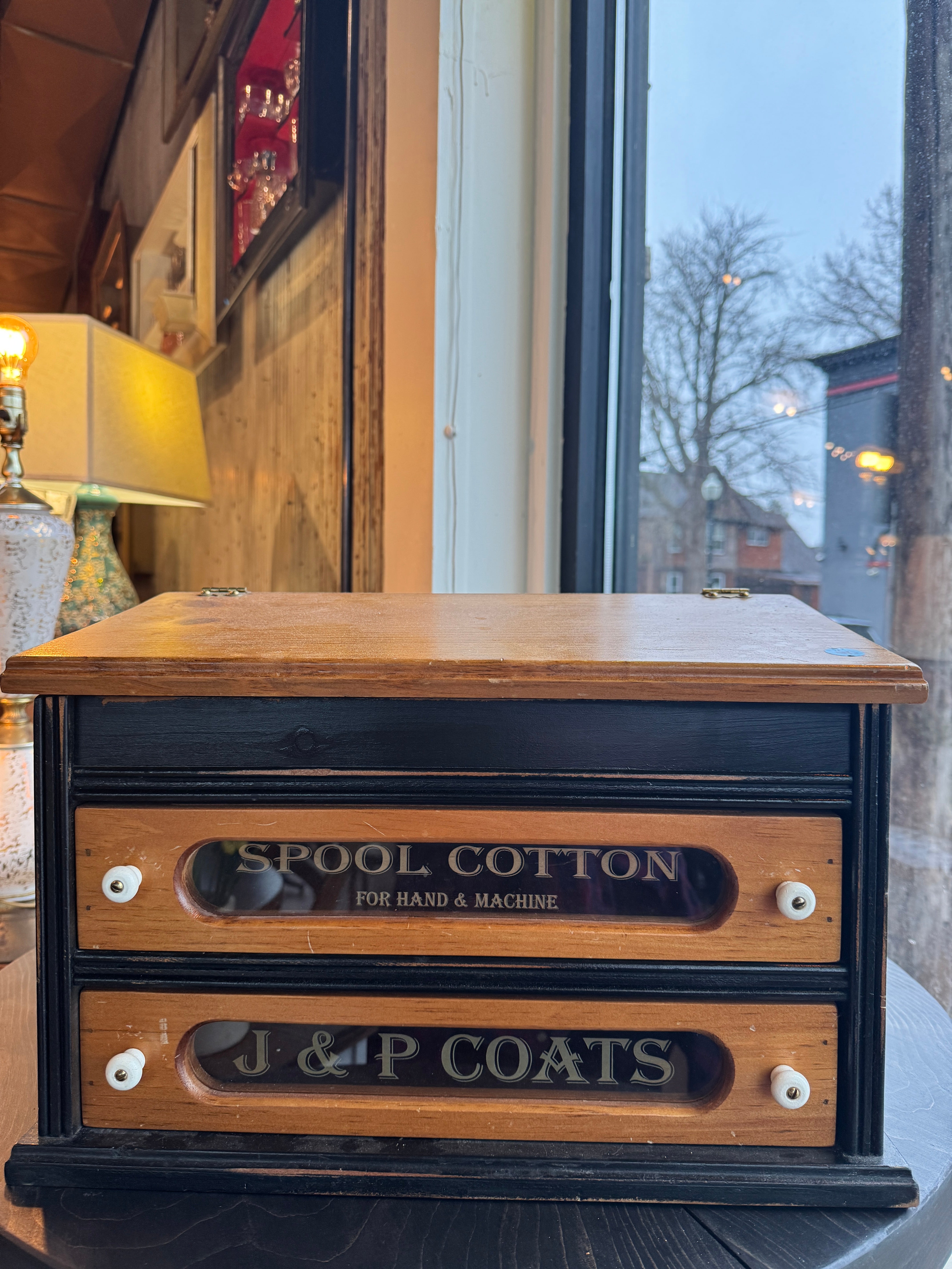 J&P Coats Sewing Cabinet