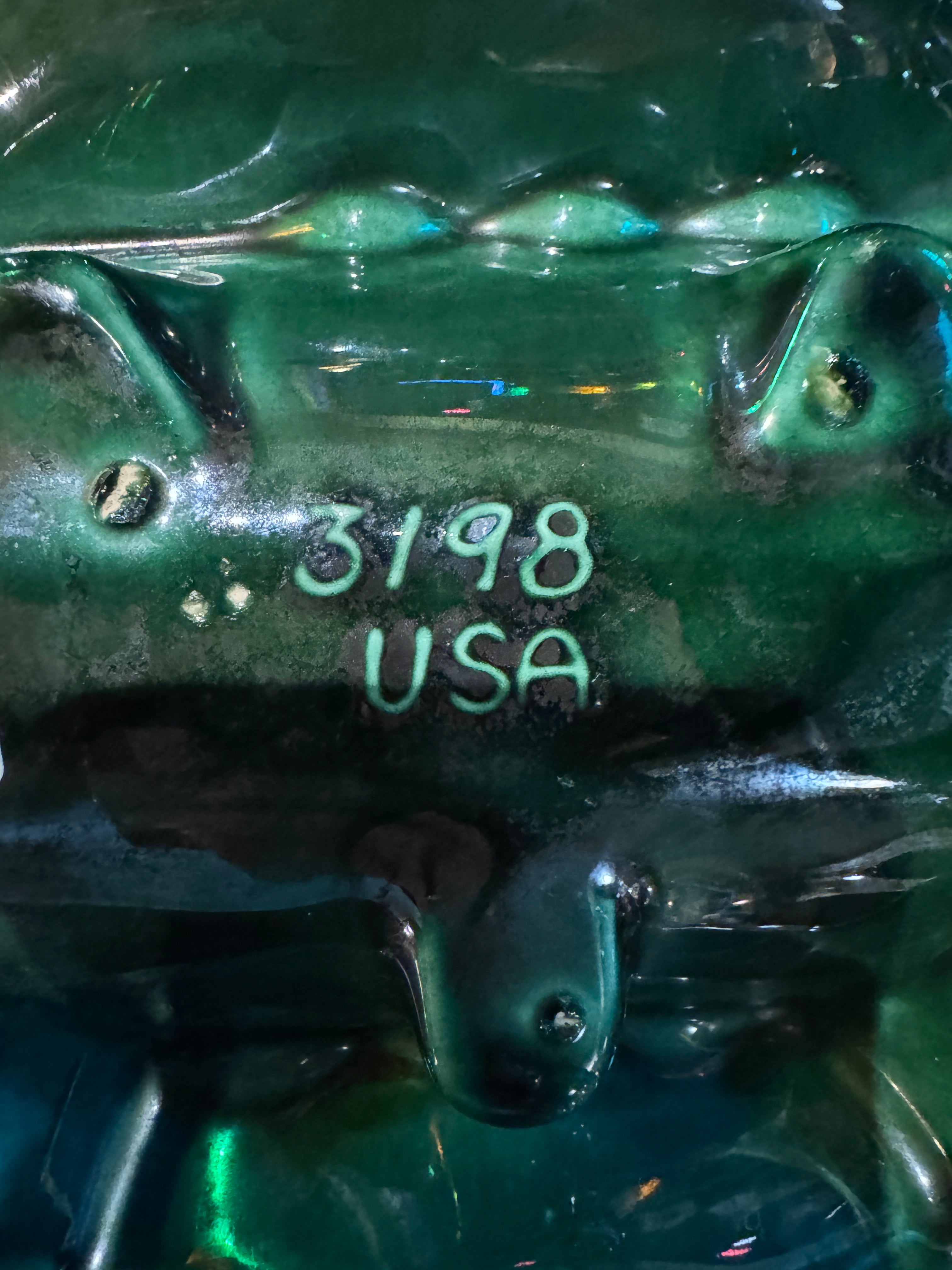 1960s MCM Green Glazed Ashtray