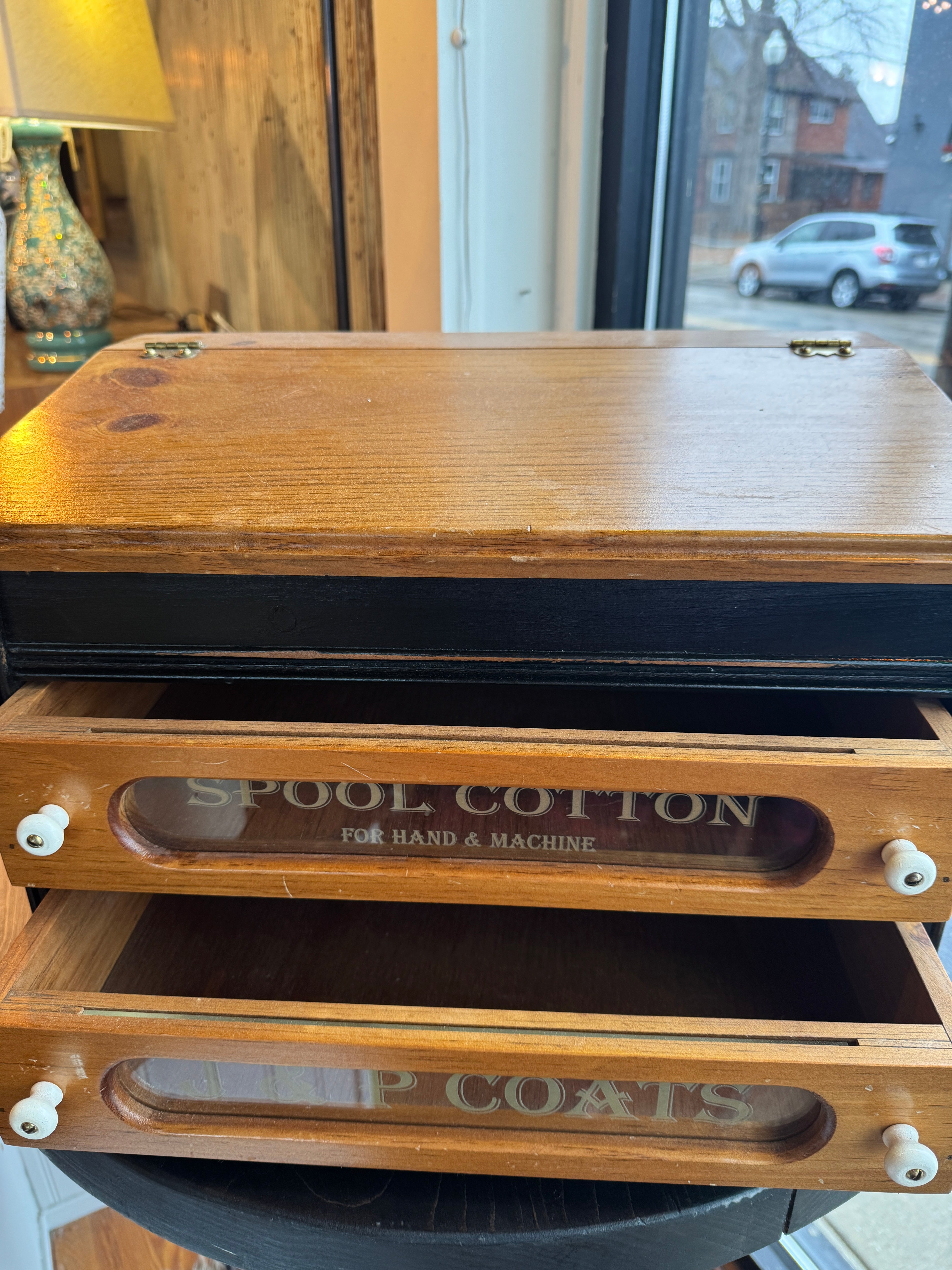 J&P Coats Sewing Cabinet