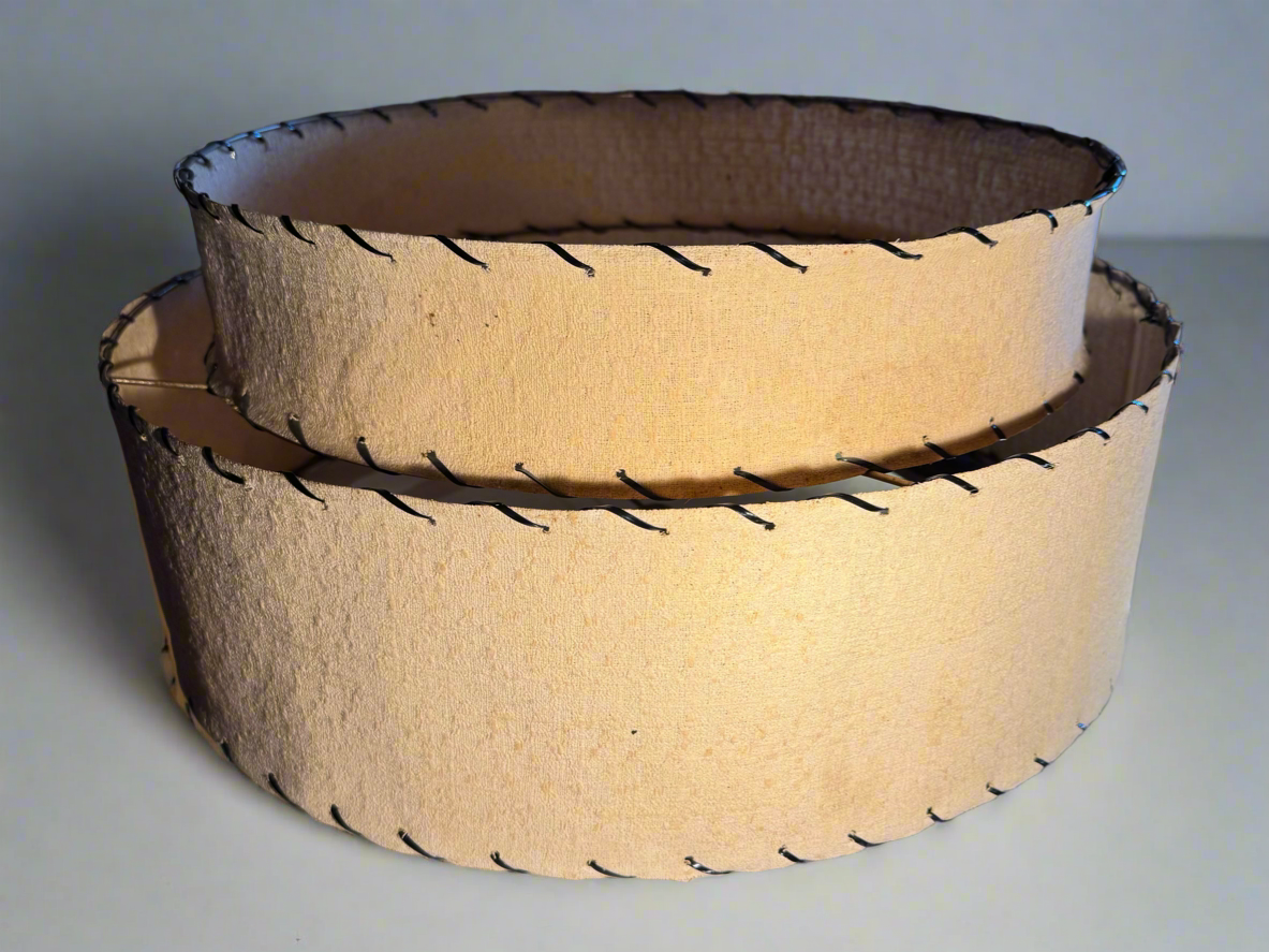 Handmade Stacked Hard Woven Lampshade