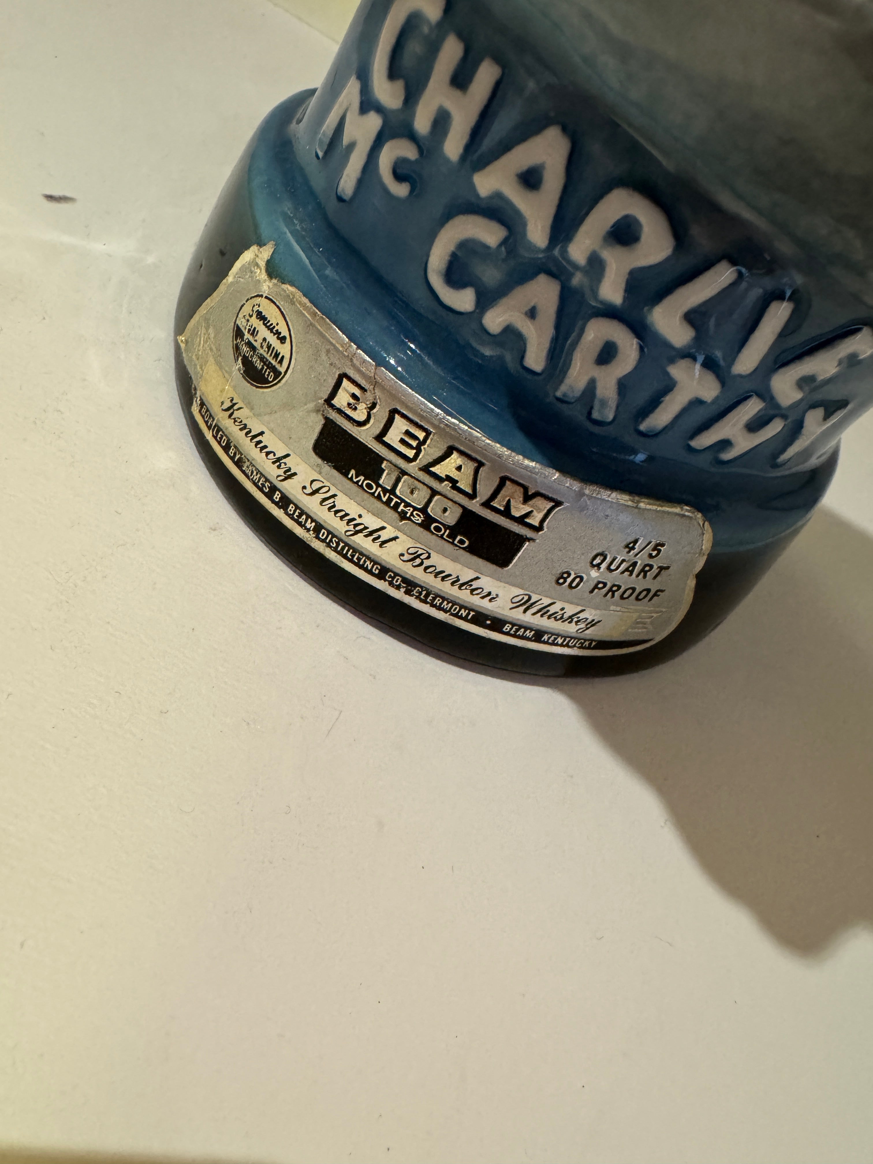 Jim Beam Charlie McCarthy Whiskey Decanter