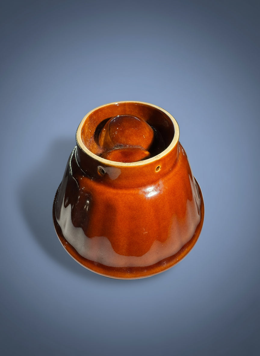 Brown Drip Glaze Ceramic Hanging Dish