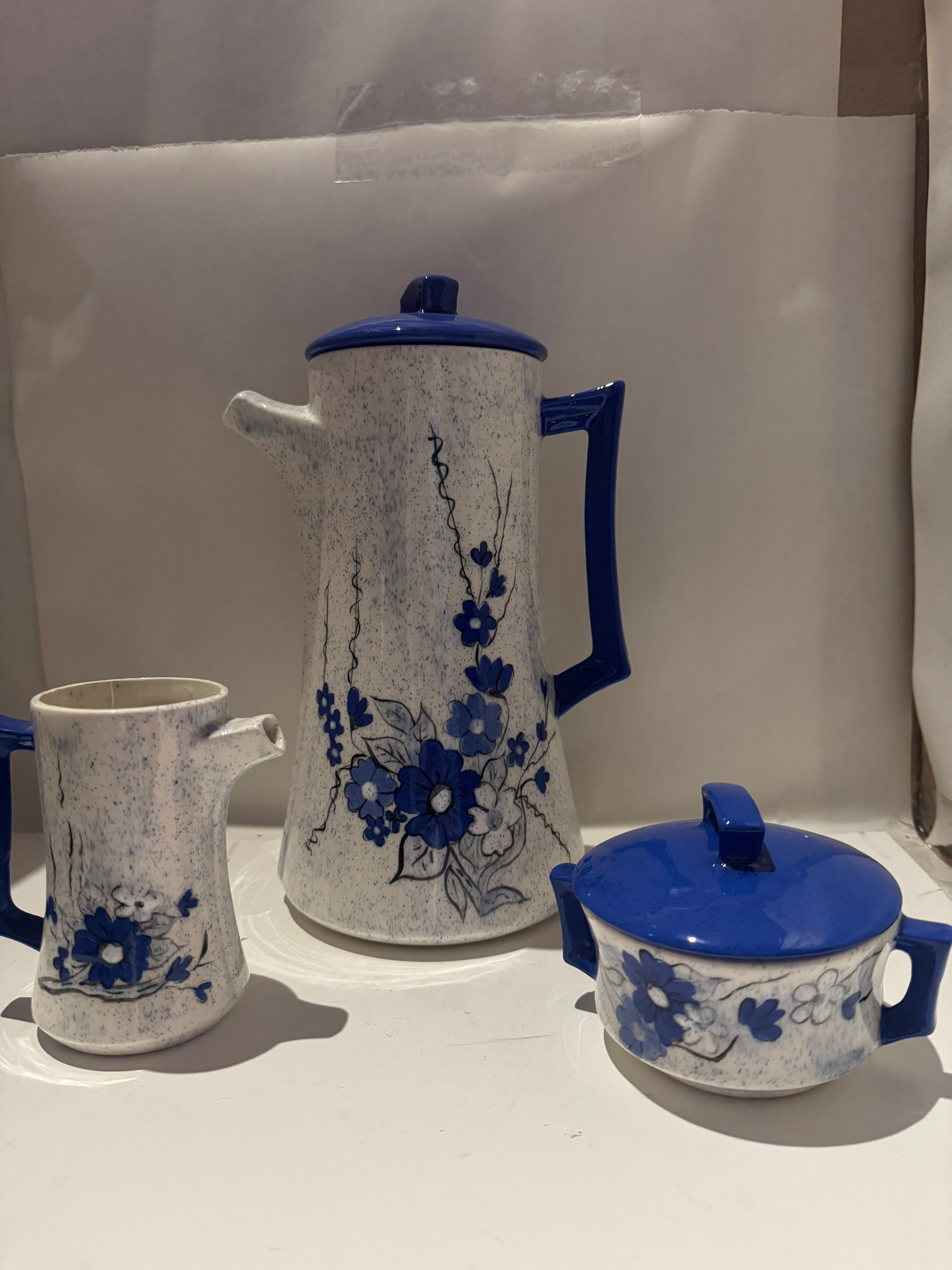 Dorlis Floral Coffee Set (pitcher, creamer, & sugar)