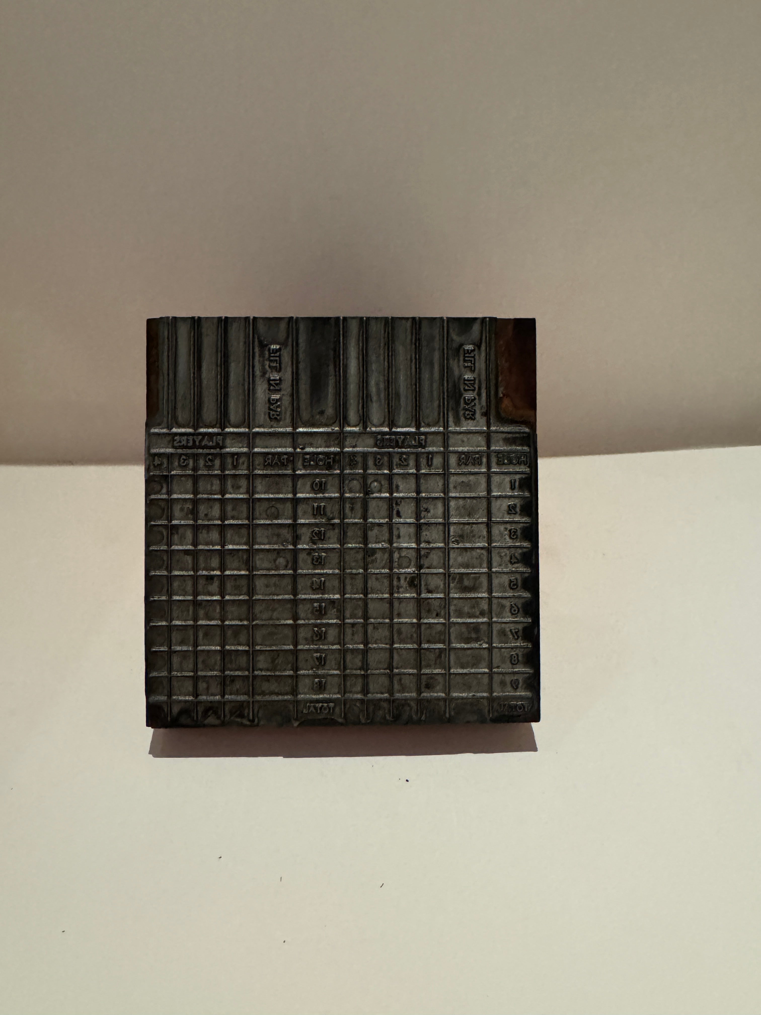 Mid-Century Letter Press Calendar