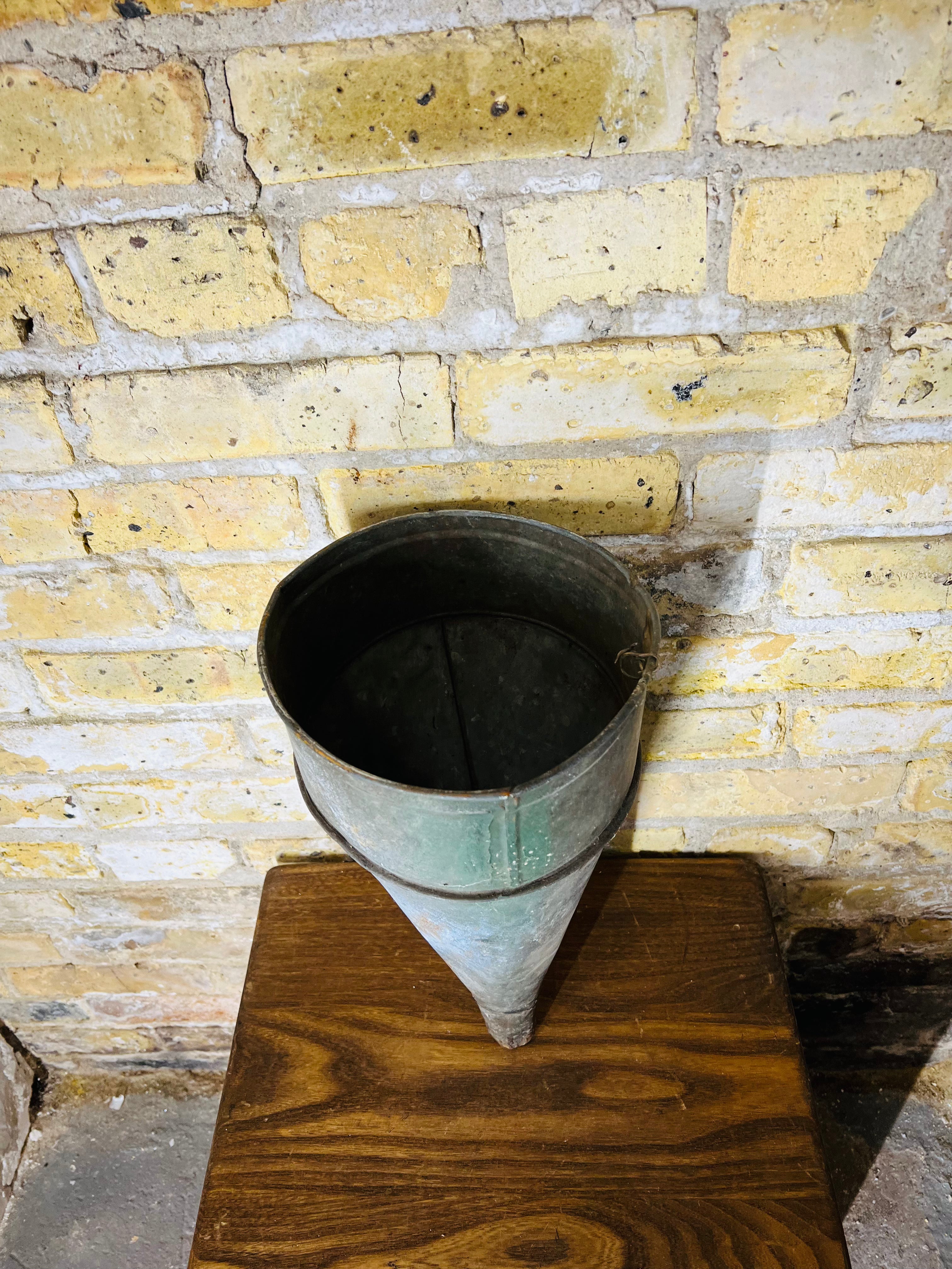 Vintage Galvanized Farm Funnel