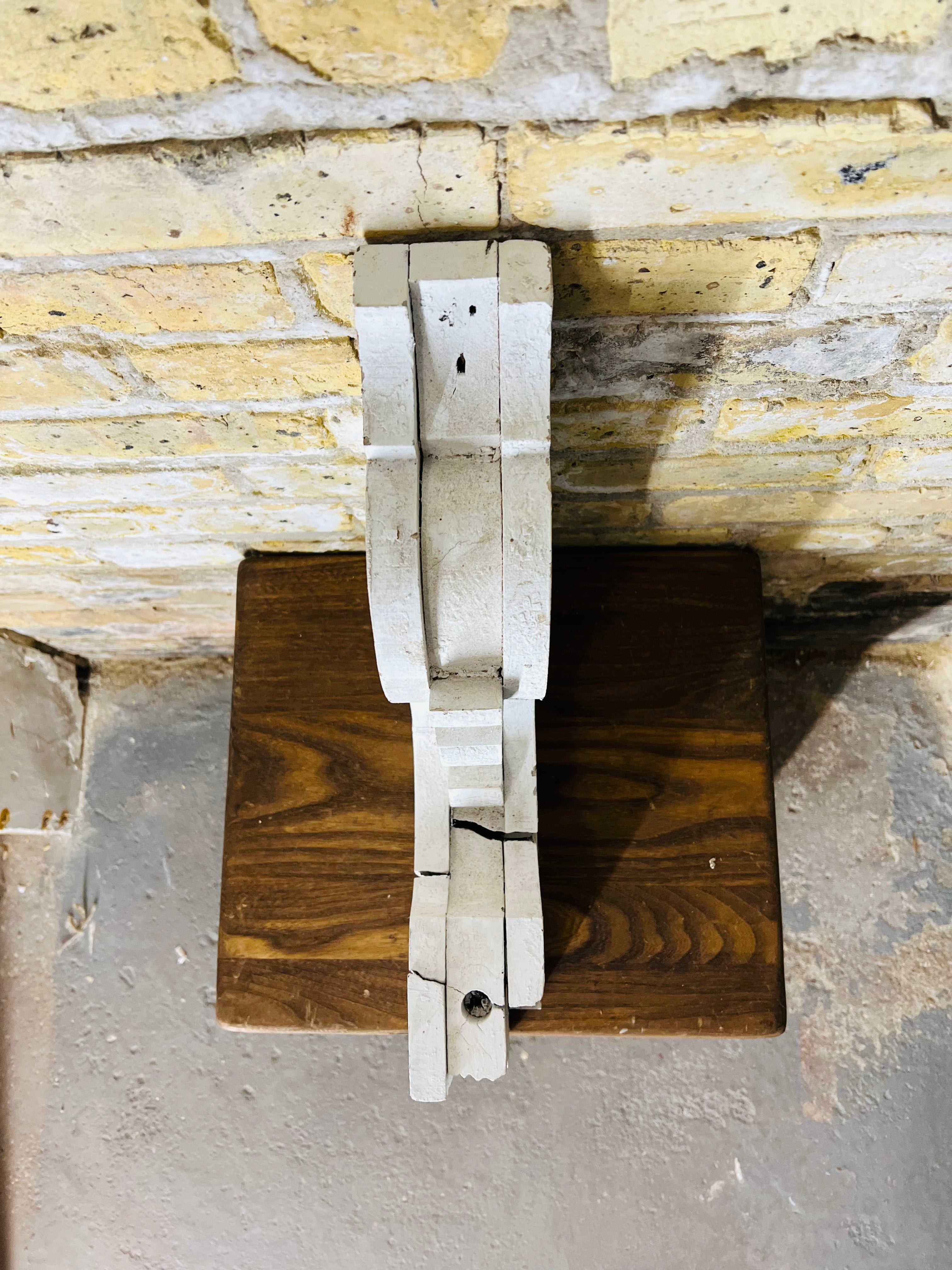 Antique Vintage Architectural Wooden Corbel