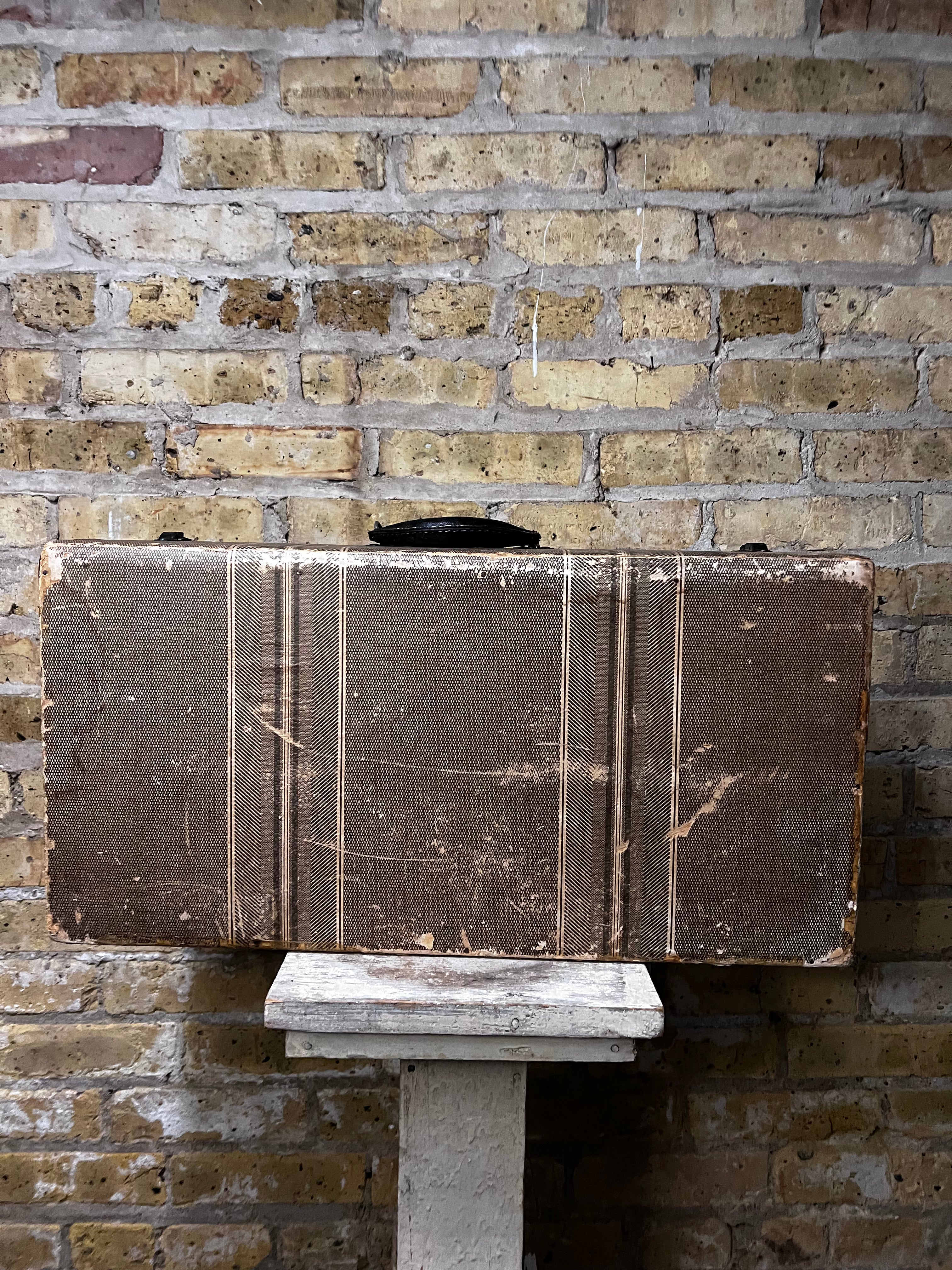 Vintage Tan Suitcase