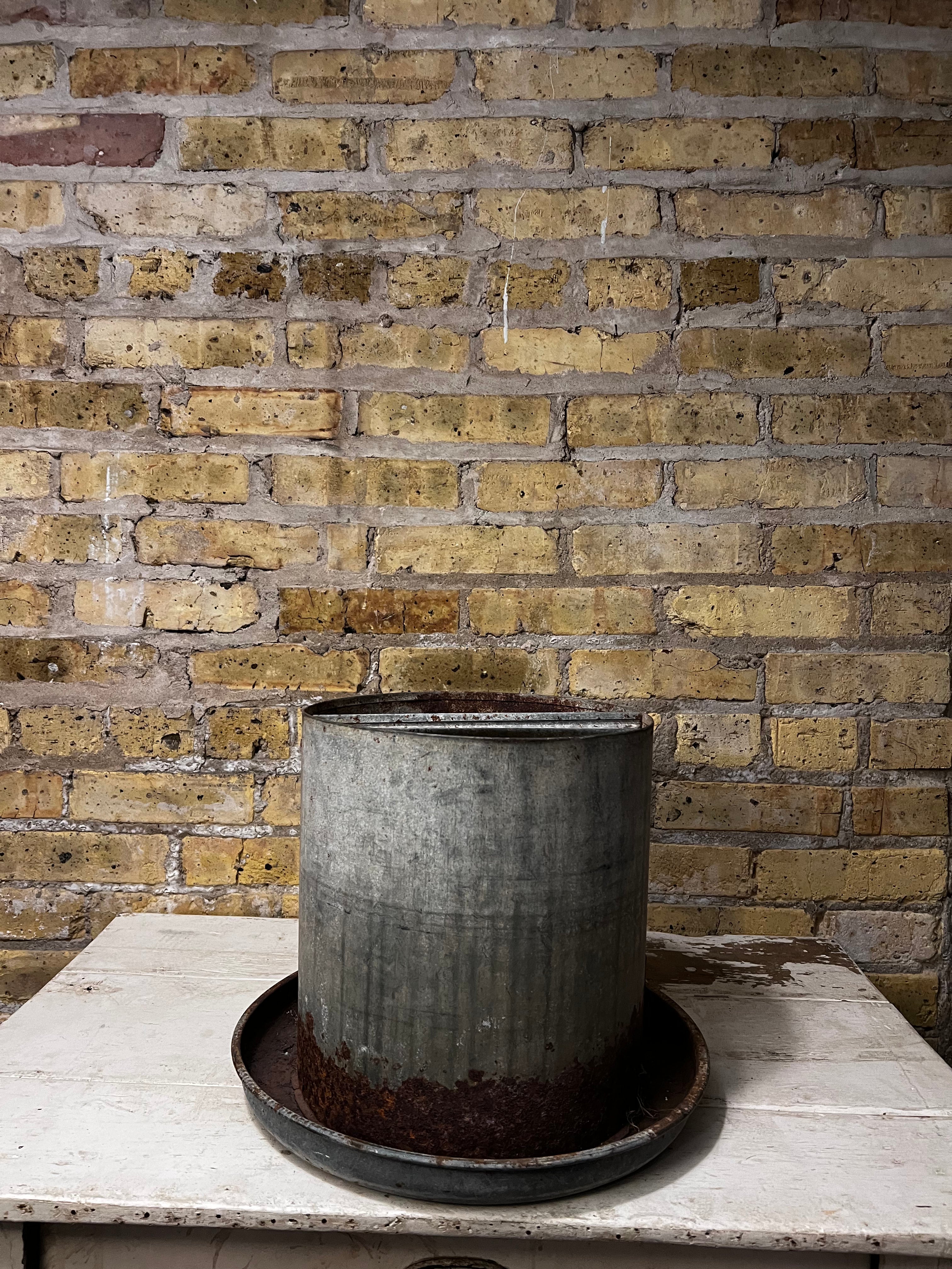 Galvanized Chicken Feeder