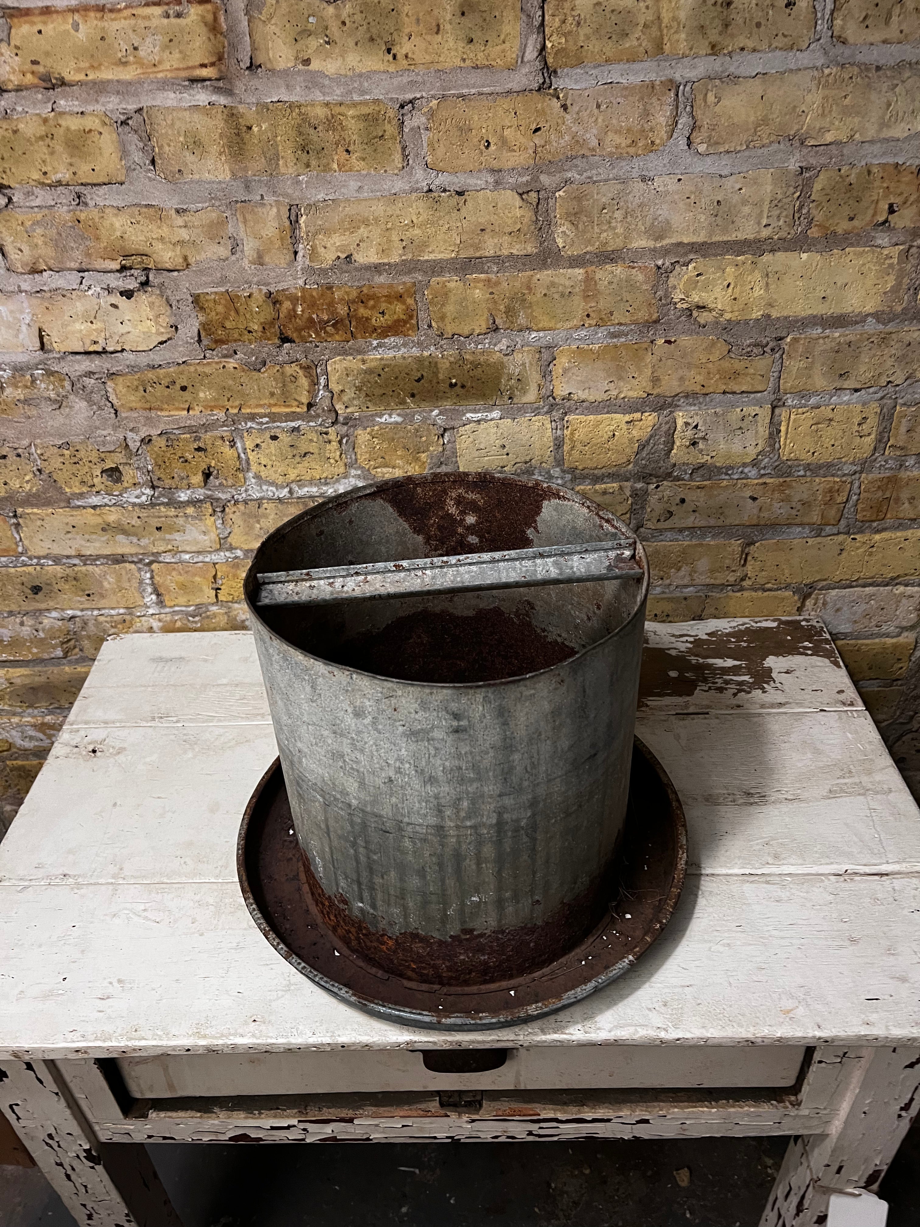 Galvanized Chicken Feeder