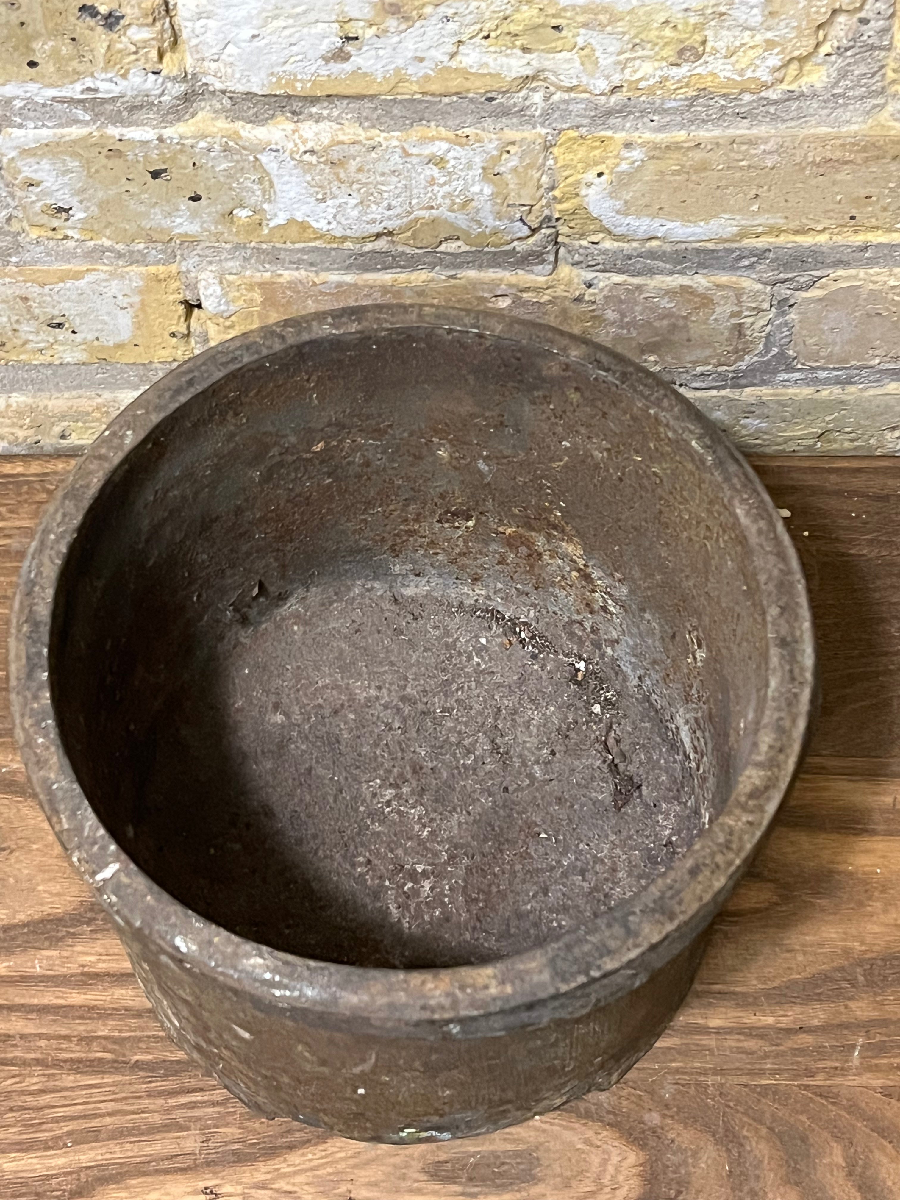Antique Iron Grain Pot