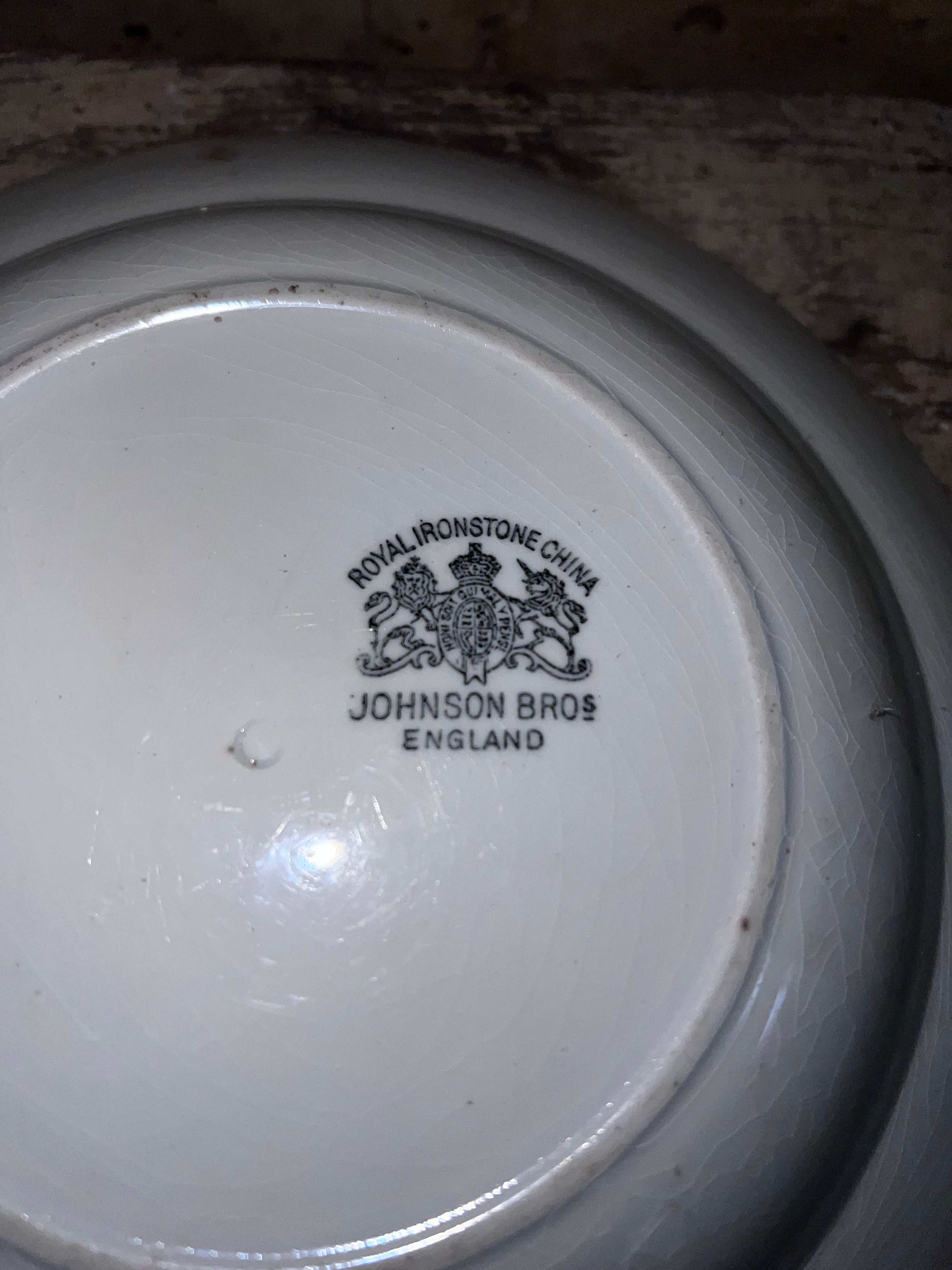 Johnson Bros Ironstone Saucer