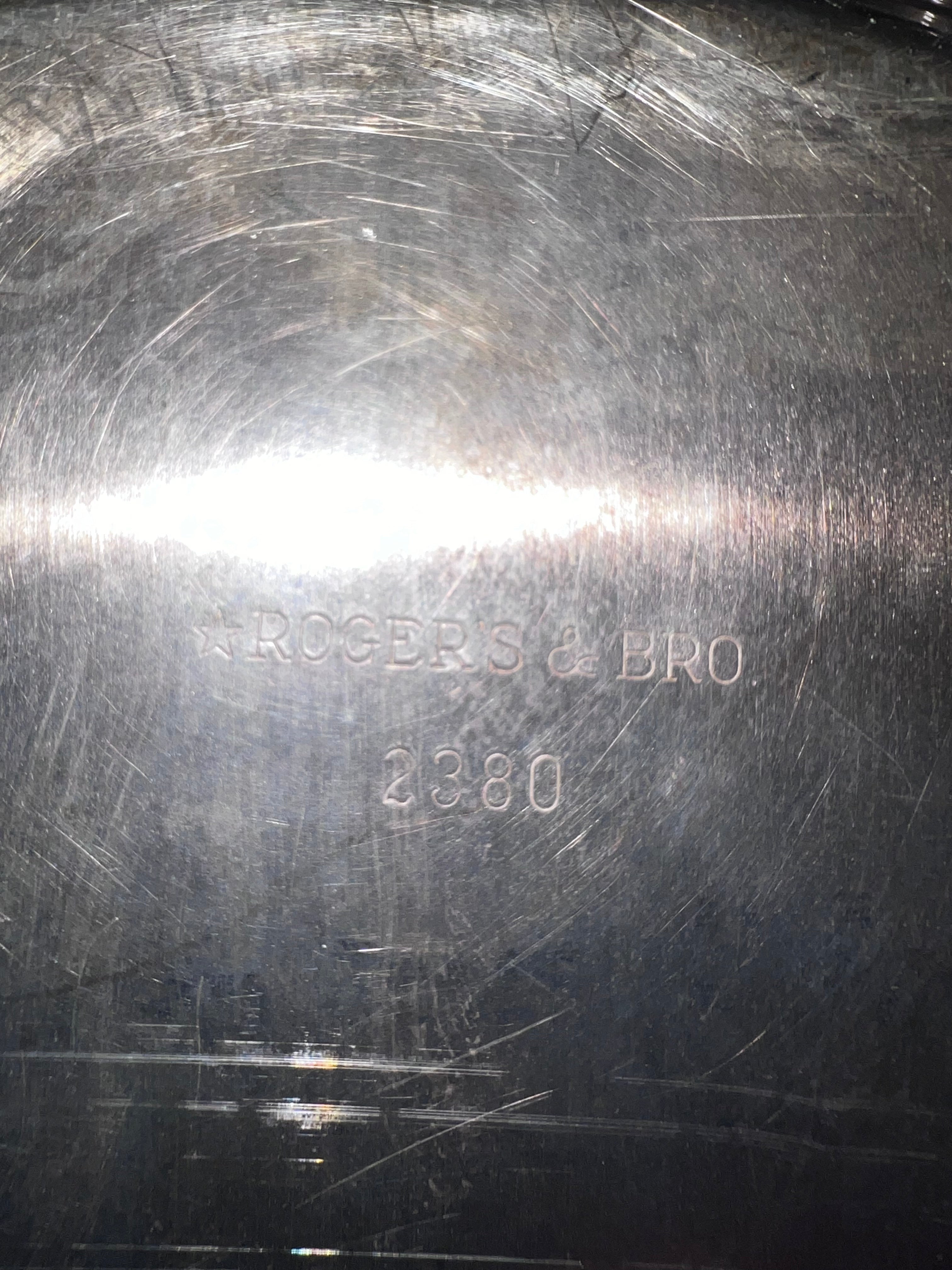 Lrg Silver Plate Tray