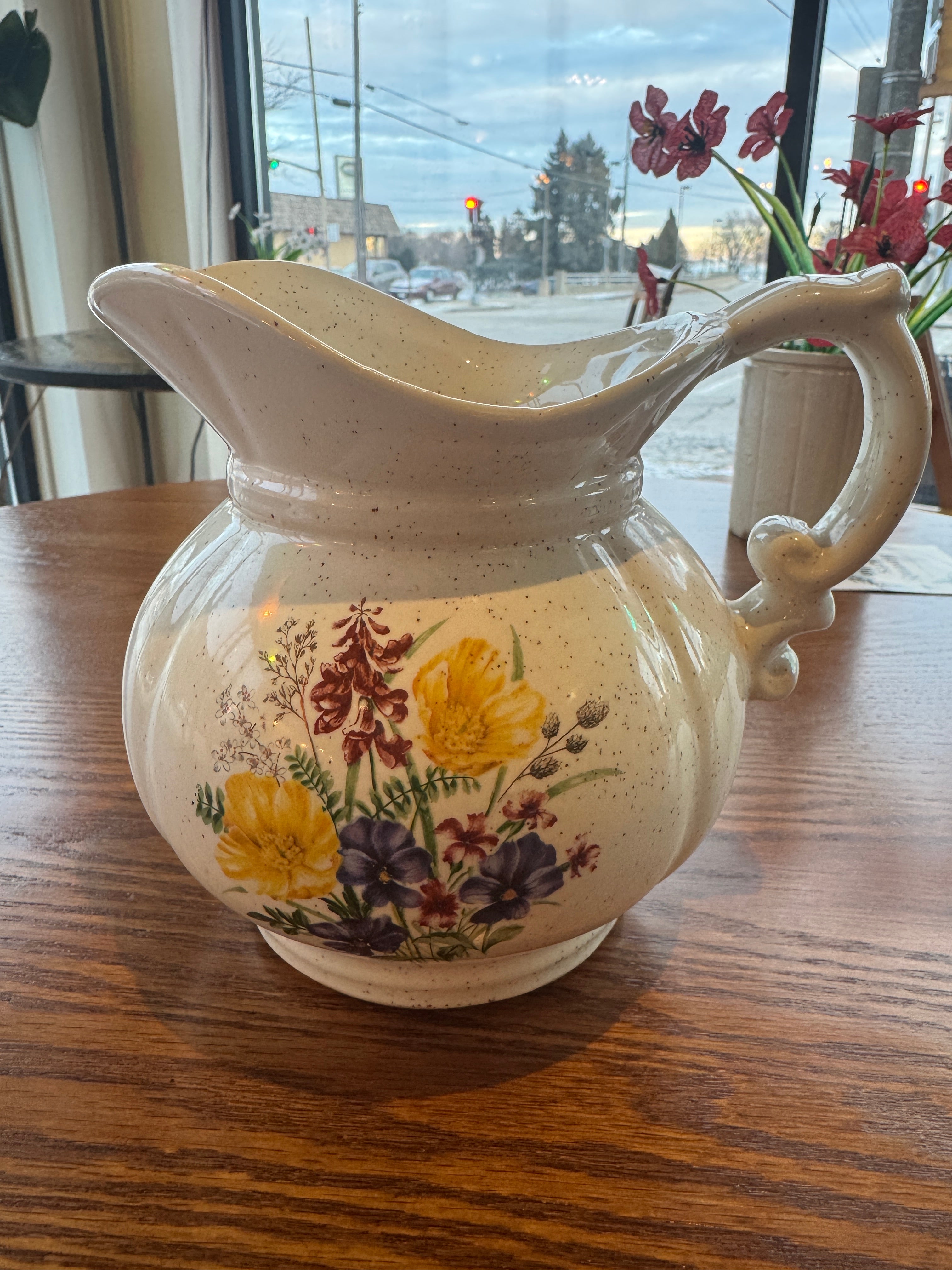 Vintage McCoy Floral Pitcher