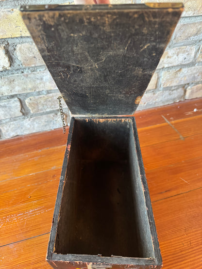 Vintage Wood Shoe Shine Box
