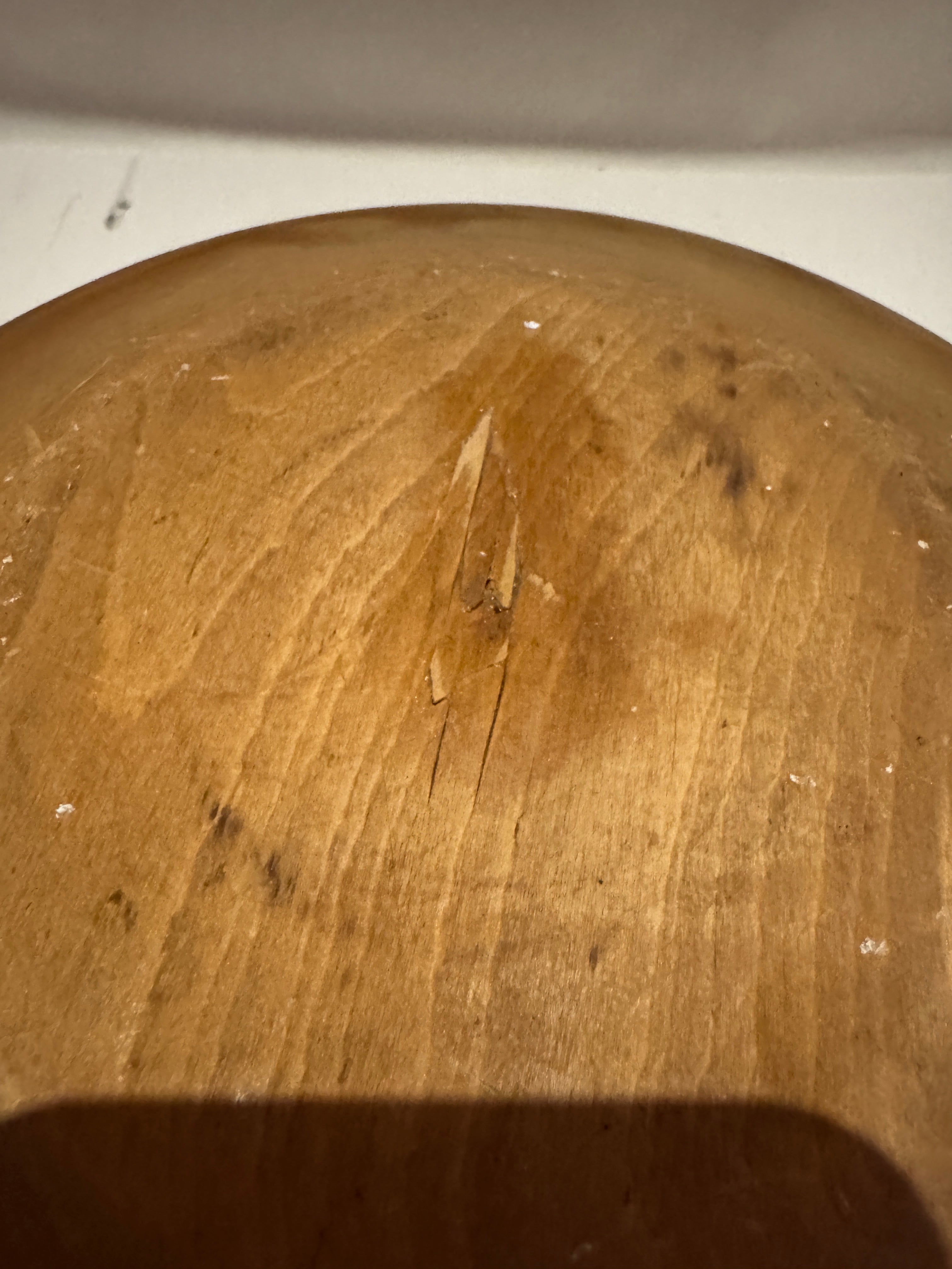 Vintage Solid Wood Dough Bowl