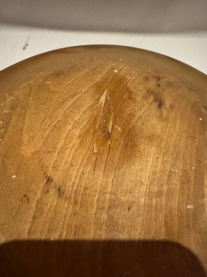 Vintage Solid Wood Dough Bowl