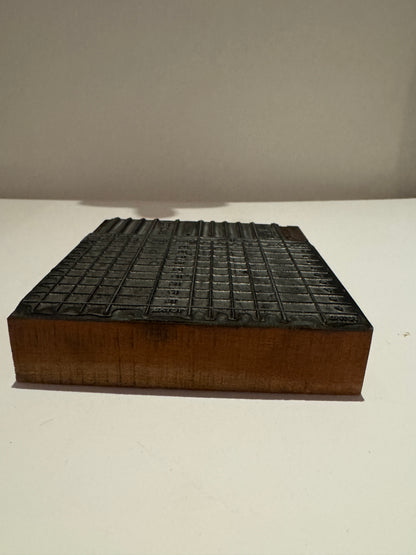 Mid-Century Letter Press Calendar