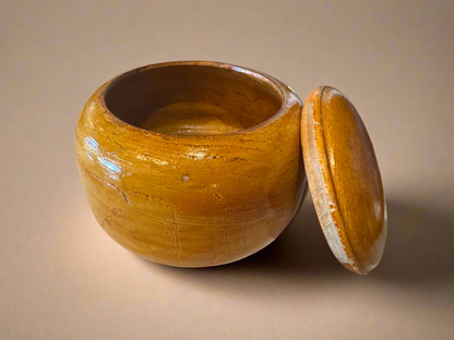 Hand Turned Oregon Myrtle Wood Jar