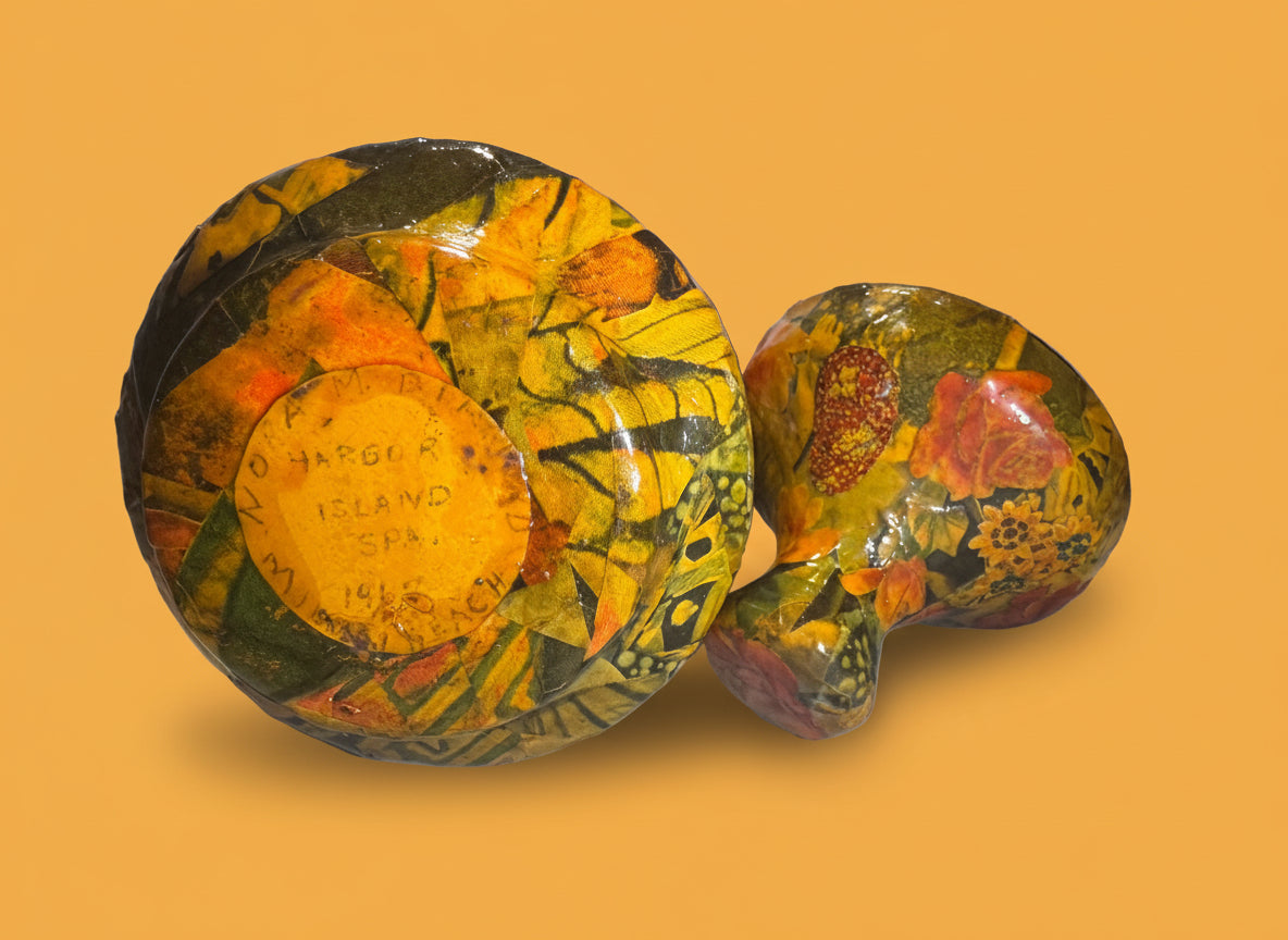 Decoupage Glass Trinket Jar