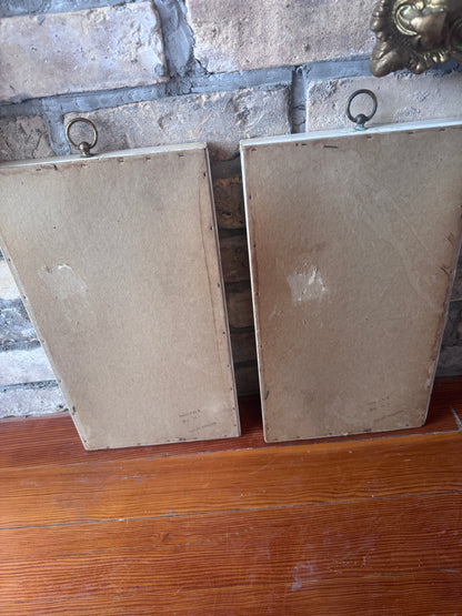 Set of 2:MCM Four Seasons Metalcraft Wall Decor