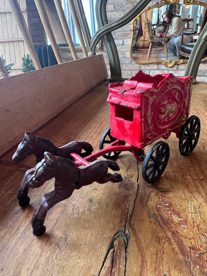 Vintage Cast Iron Kenton Overland Circus Band Wagon