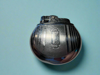 Ronson Round Silver Lighter