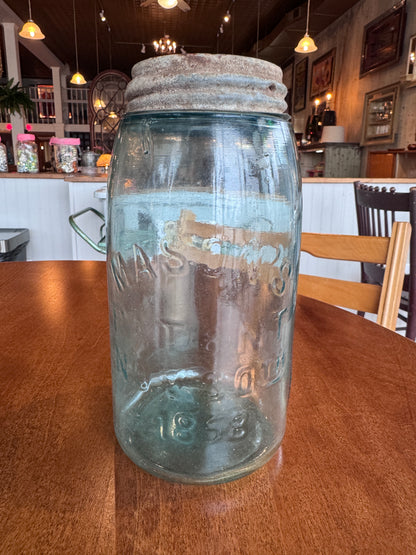 Antique Mason's Jar Patent Nov. 1858 Fruit Jar