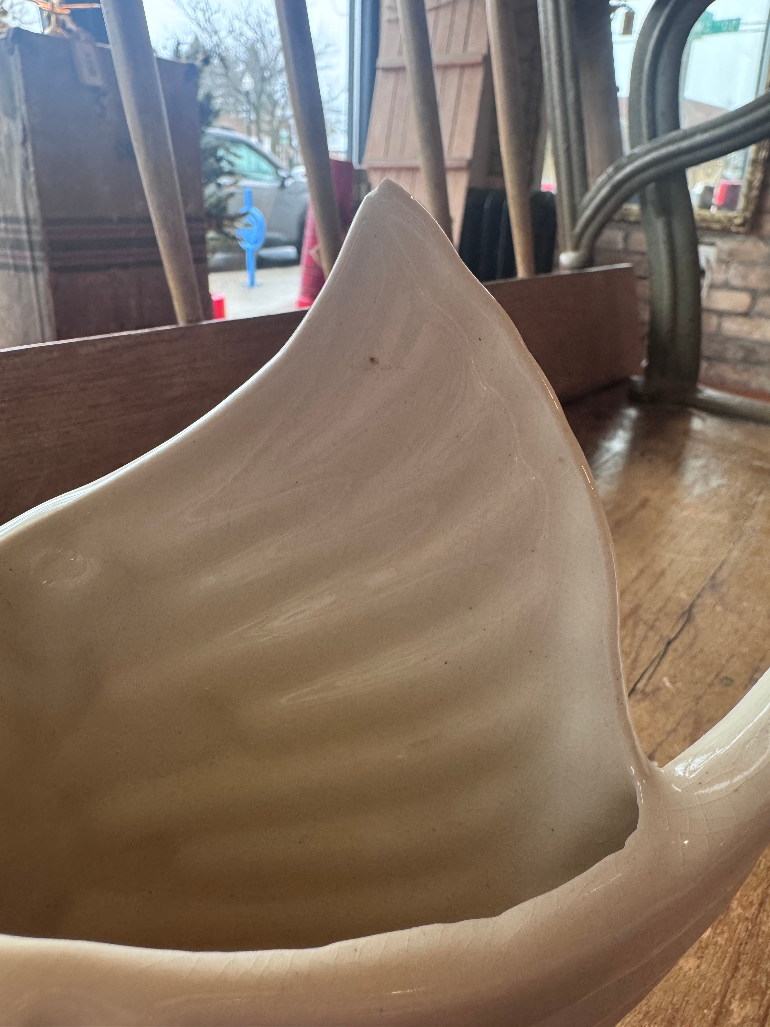 Haeger White Ceramic Swan