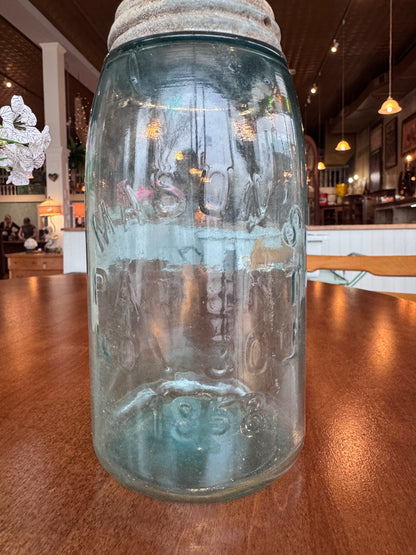 Antique Mason's Jar Patent Nov. 1858 Fruit Jar