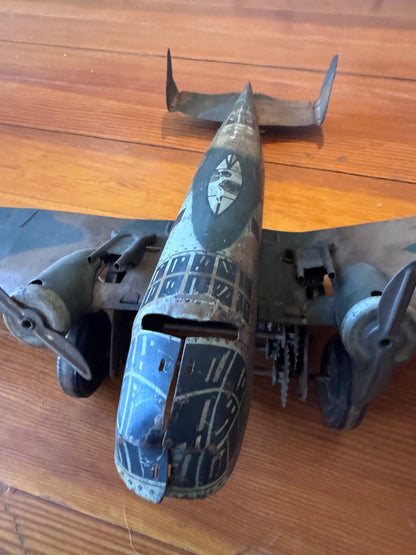 1930s Marx Twin Engine Bomber Toy Airplane