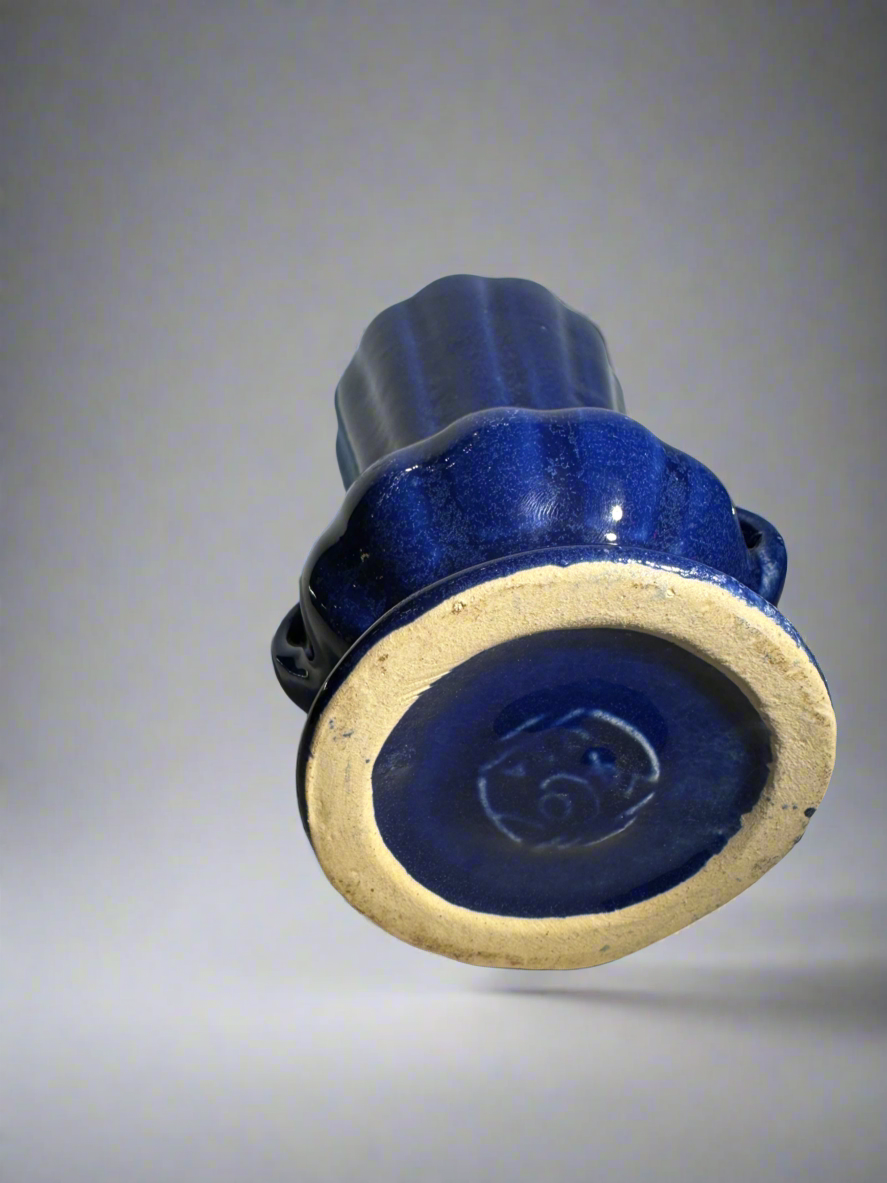 Blue McCoy Pottery Vase