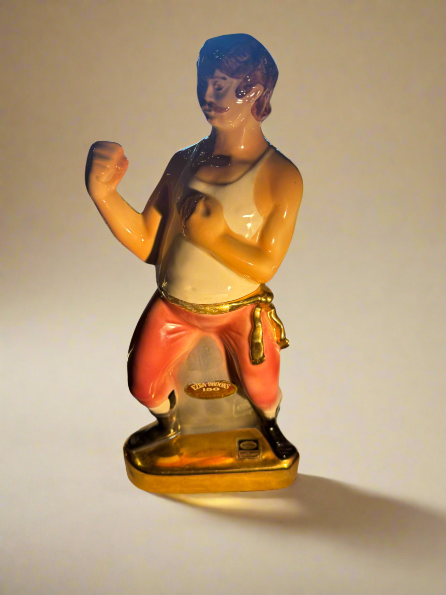 Ezra Brooks 150 Bare Knuckle Boxer Ceramic Decanter