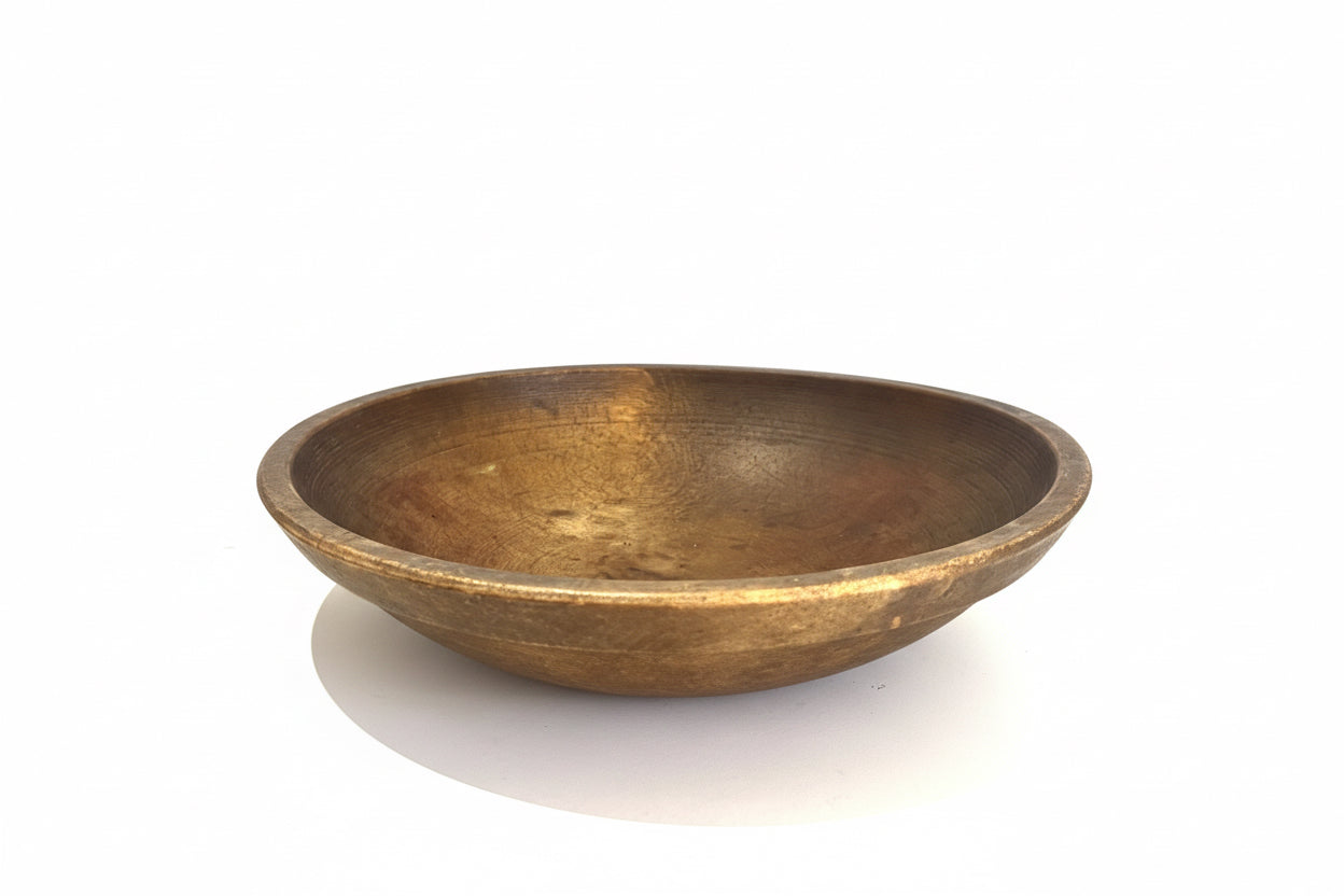 Vintage Dark Wood Bowl #2