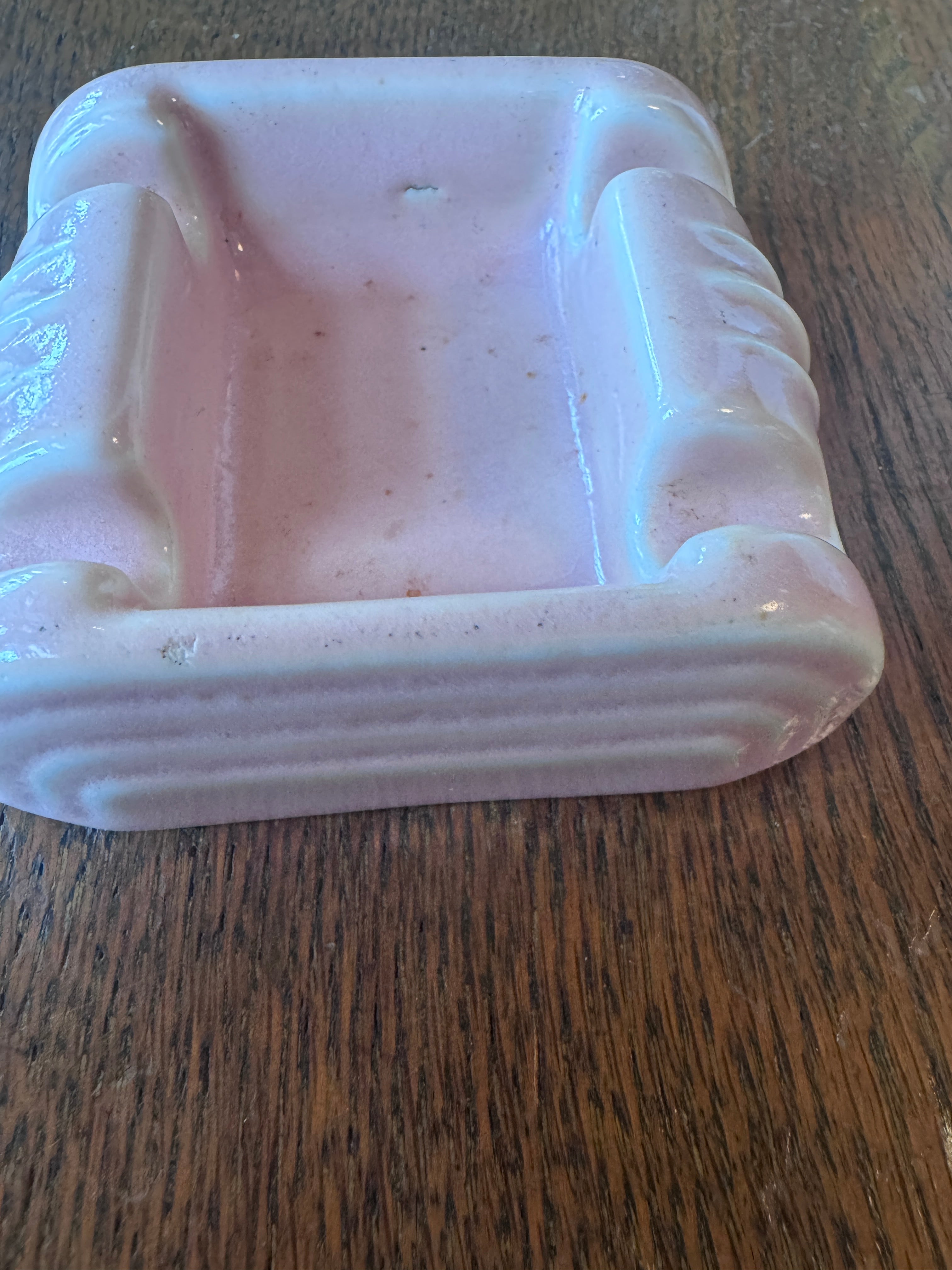 1950s "Never Spill" Ceramic Ashtray