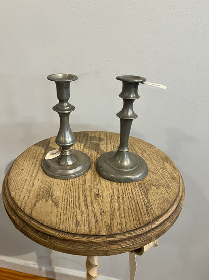 Antique English Candlestick Pair